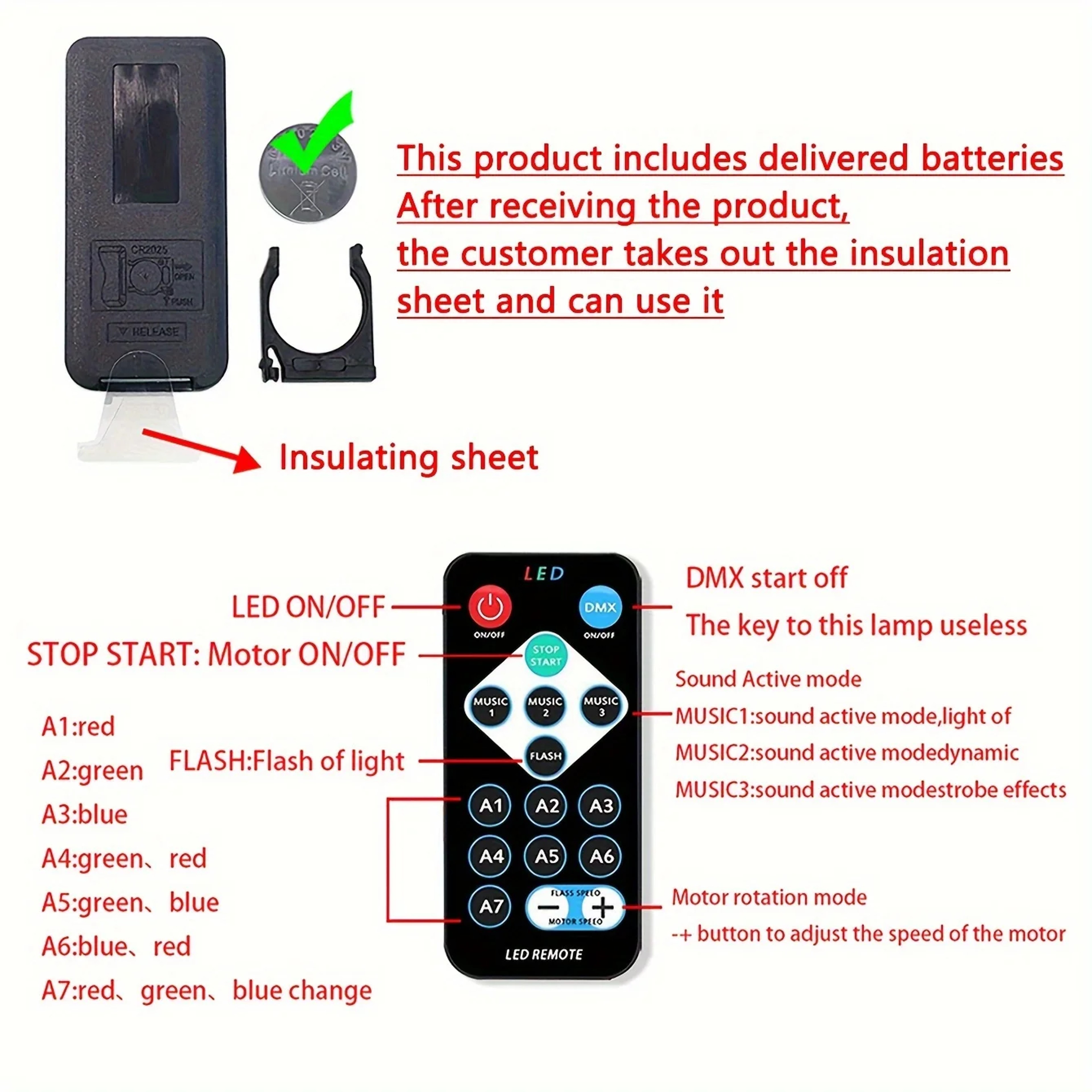 LED Northern Lights Star Projector With Remote Control And Auto Rotation 7