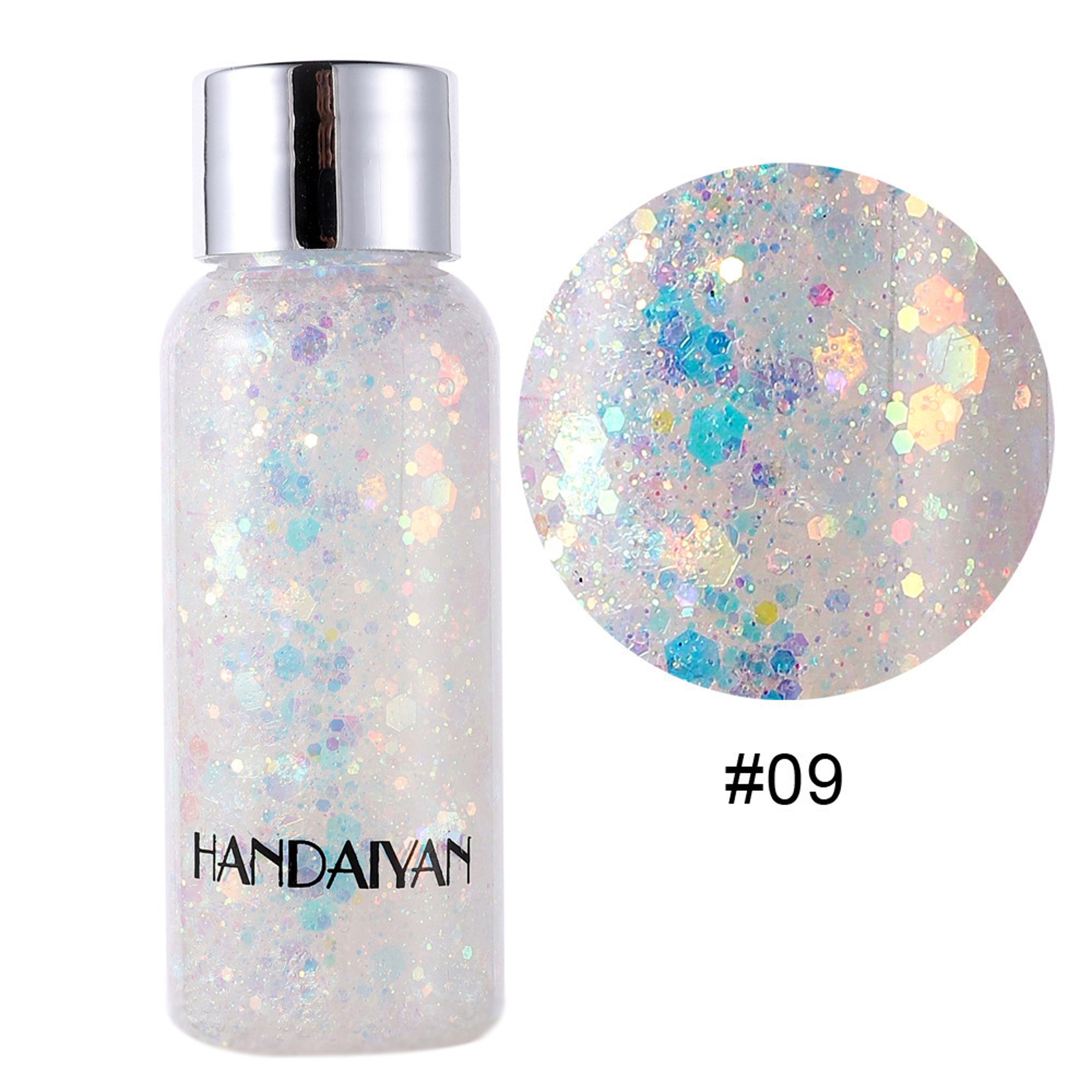 Waterproof Body Glitter Gel For Face Hair And Nails  High Shine Festival Makeup 7