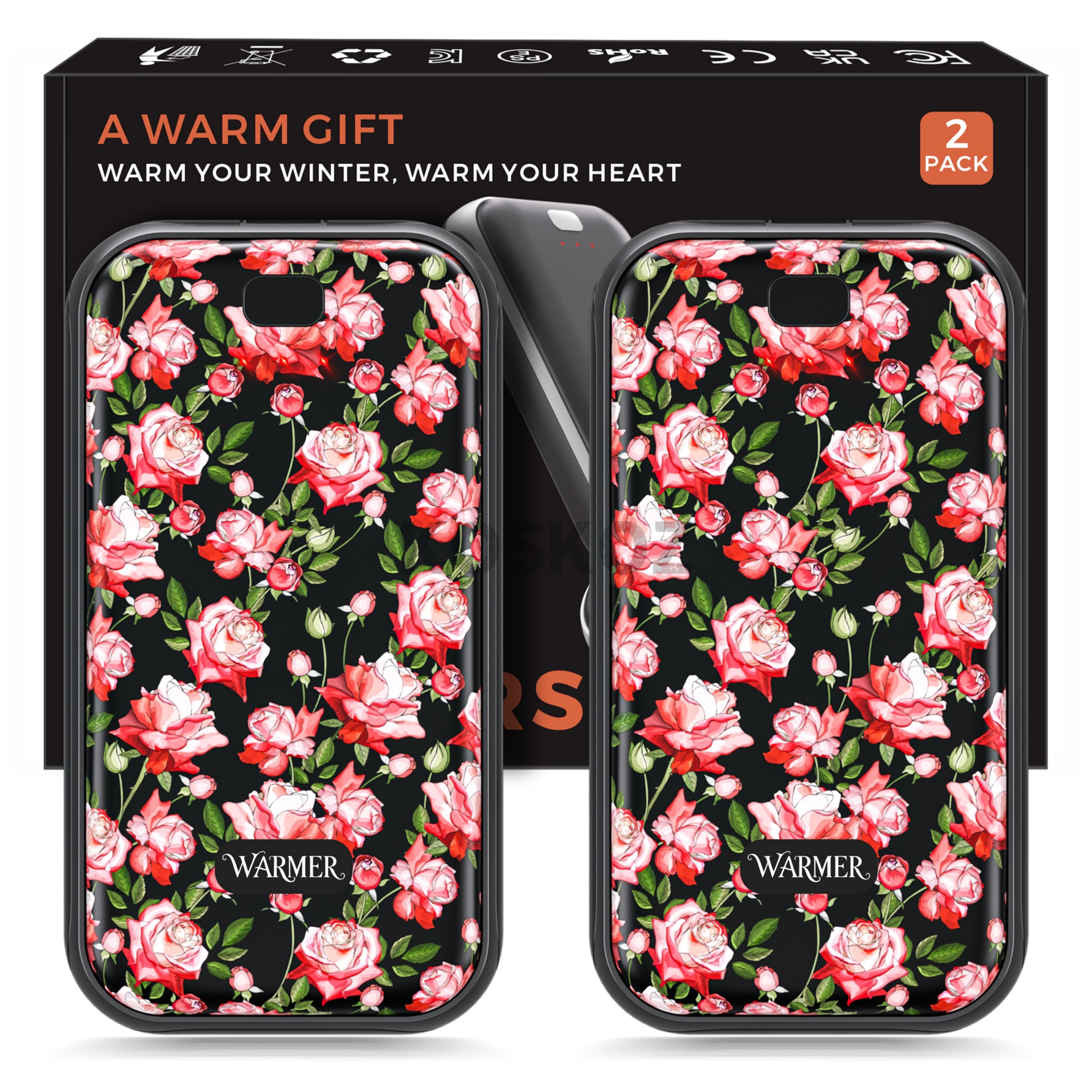 Rechargeable Electric Hand Warmers 2Pack With USBC Charging And 3 Heat Settings 12