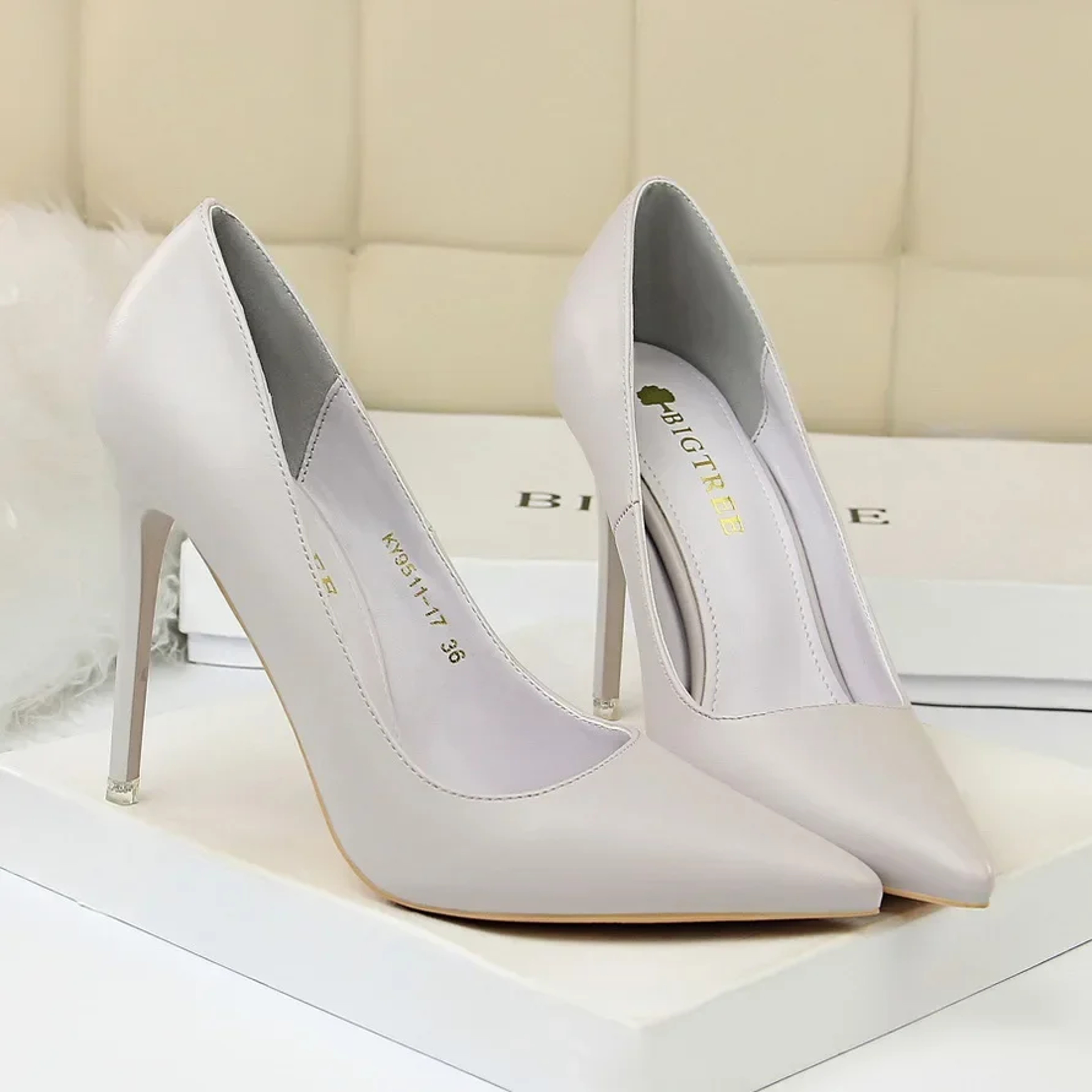 Womens Pointed Toe High Heel Pumps With Thin Heels And SlipOn Design 11