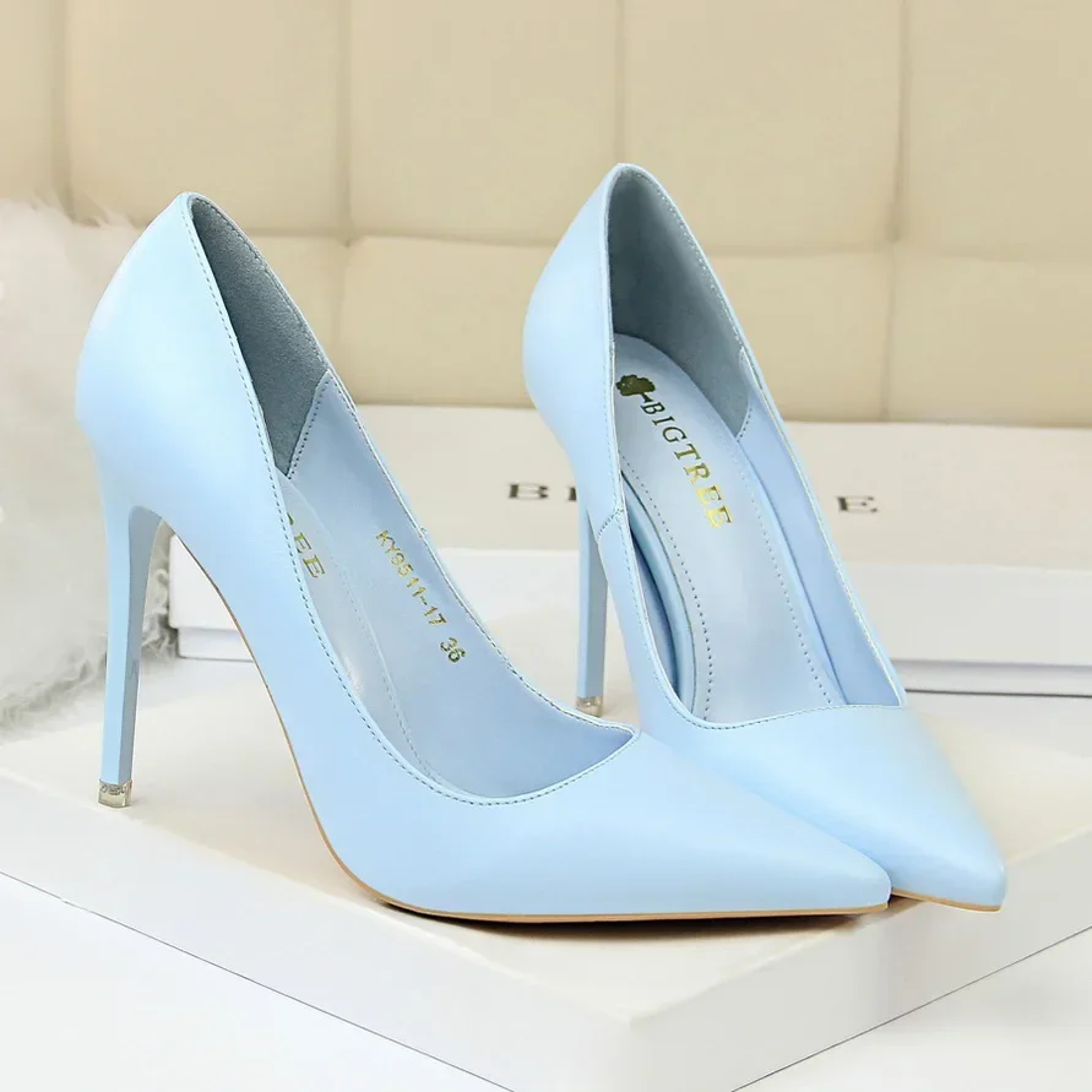 Womens Pointed Toe High Heel Pumps With Thin Heels And SlipOn Design 13