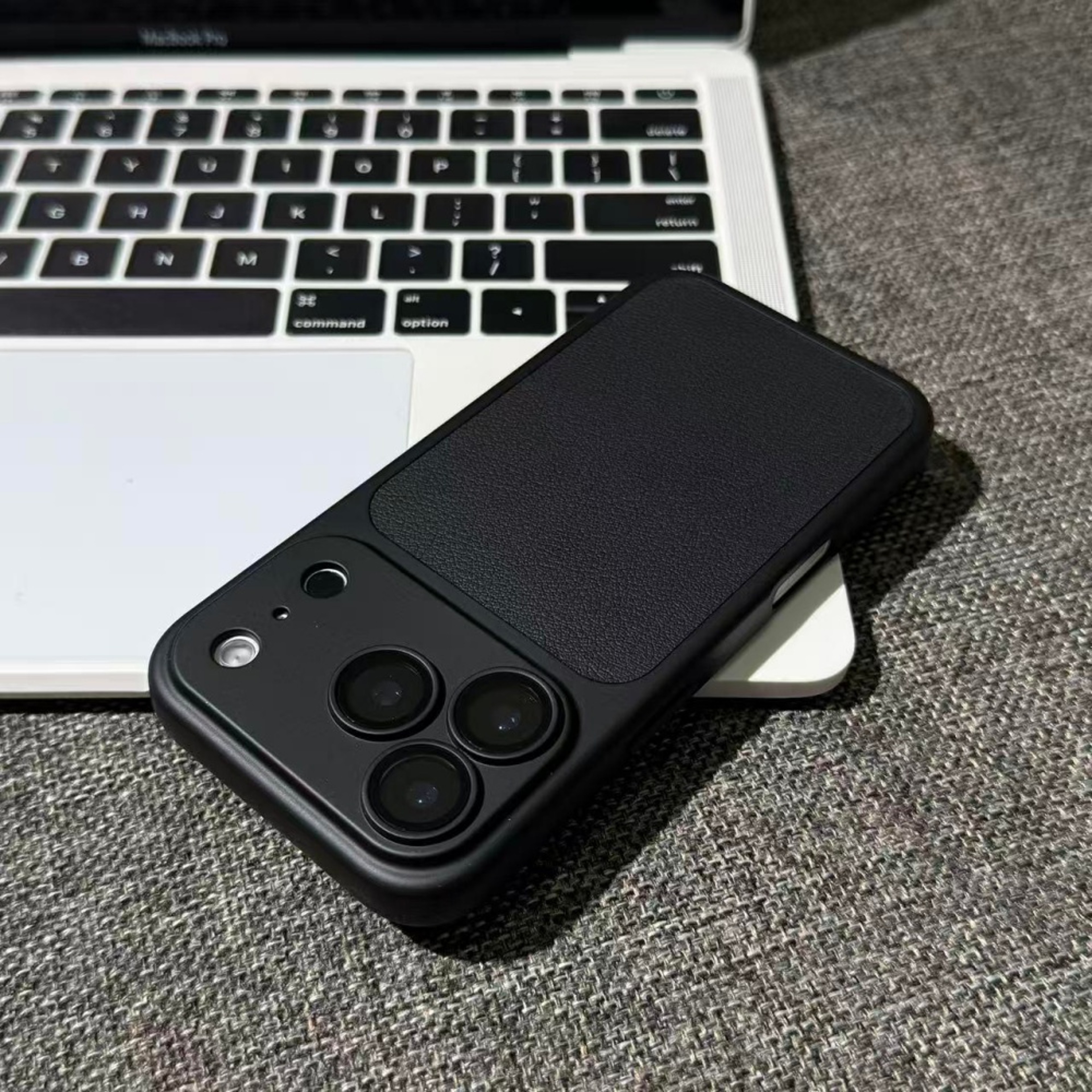Matte Leather IPhone Case With Large Window And Rugged Armor Protection 8