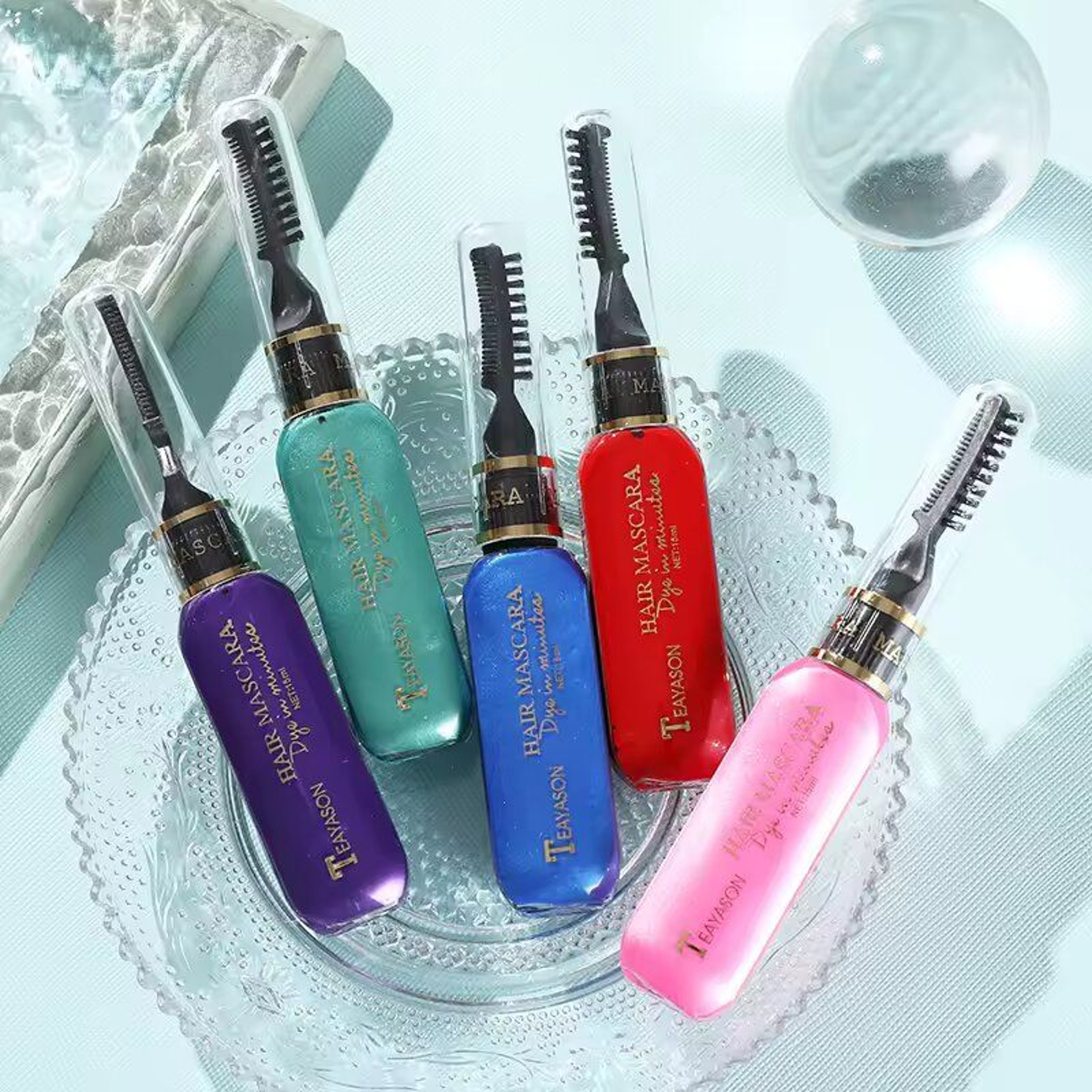 Disposable Hair Color Dye Temporary Washable Hair Coloring Cream for DIY Hairstyles Dual Purpose