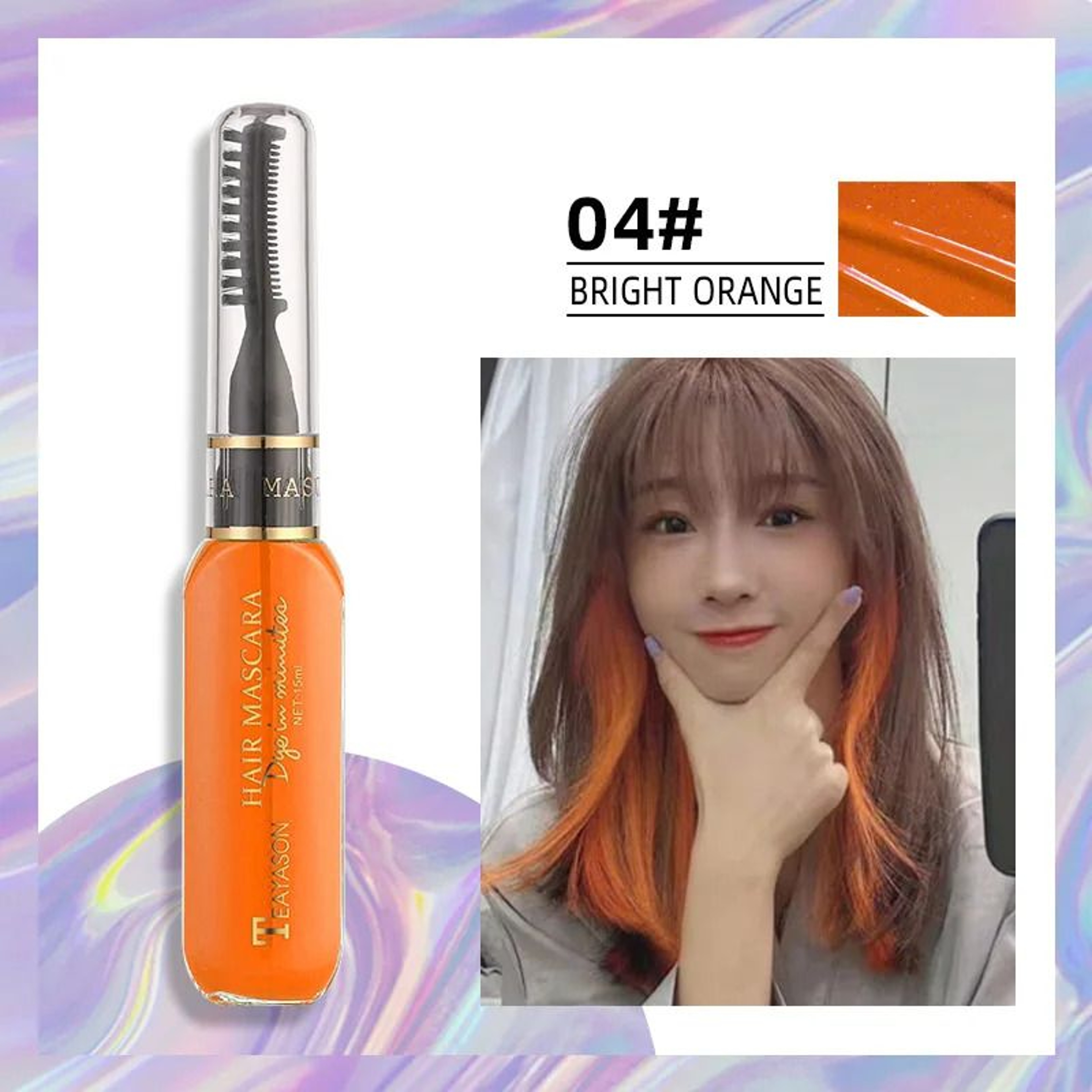 Disposable Hair Color Dye Temporary Washable Hair Coloring Cream for DIY Hairstyles Dual Purpose
