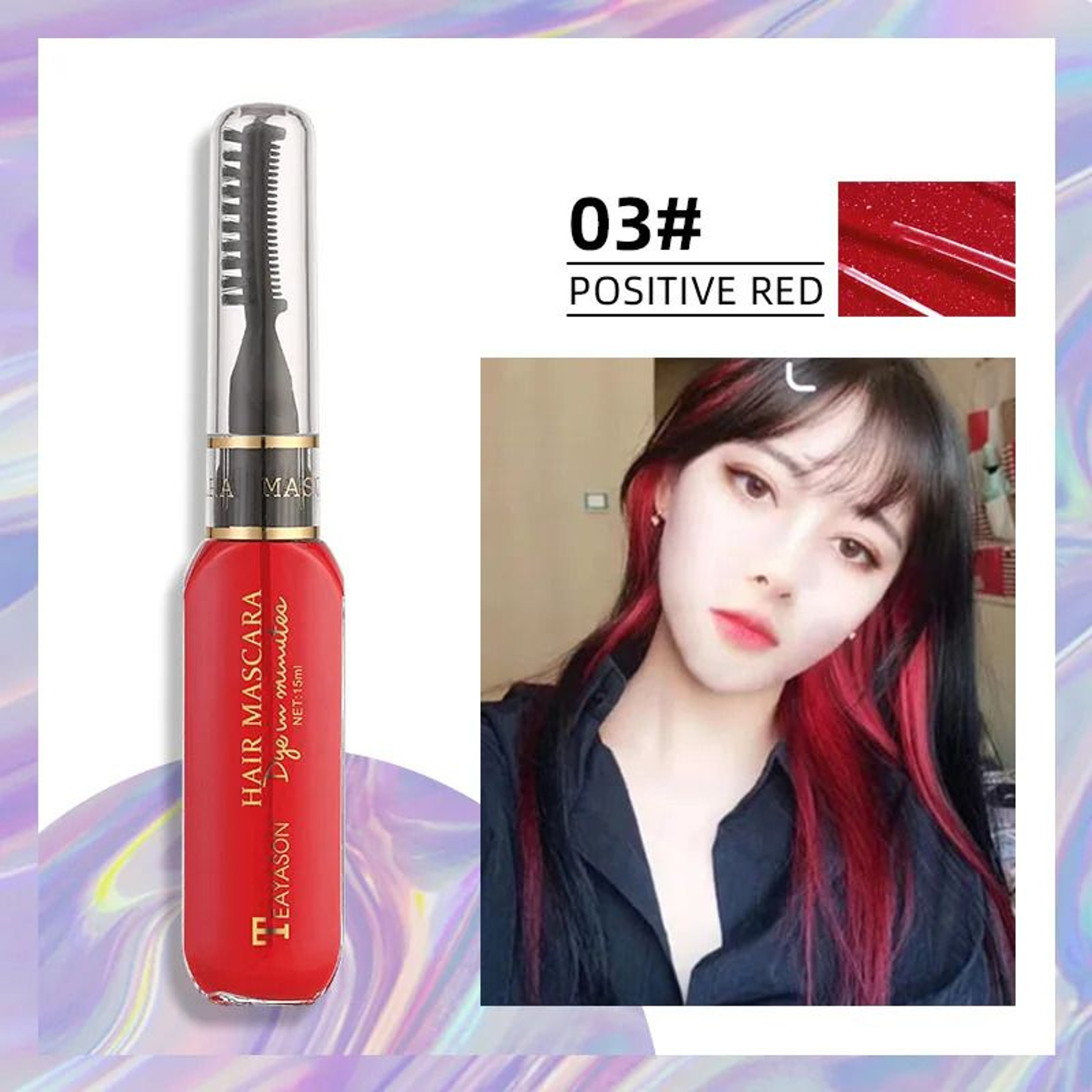 Disposable Hair Color Dye Temporary Washable Hair Coloring Cream for DIY Hairstyles Dual Purpose