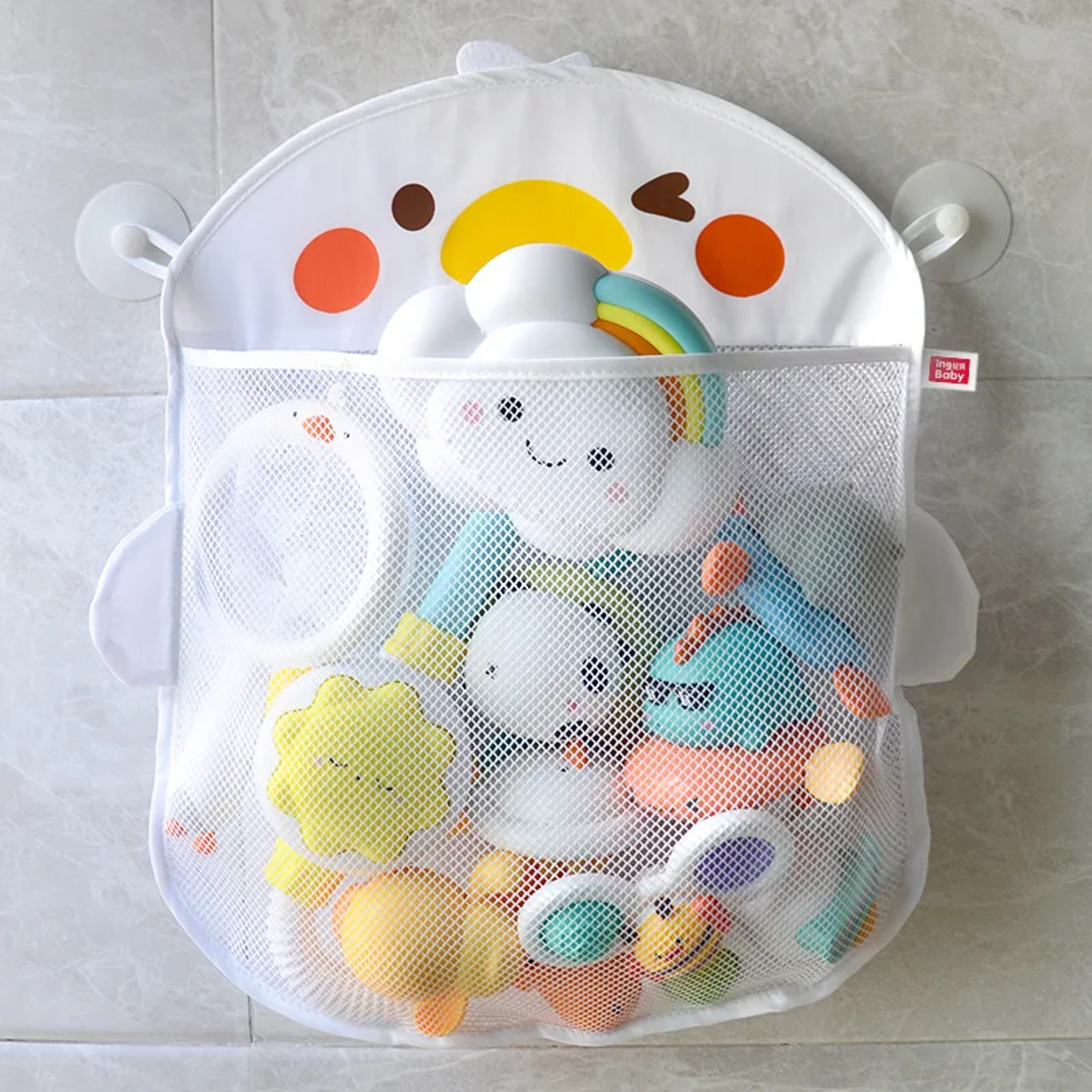 Animal Baby Bath Toy Organizer, Tidy Storage Hanging Bag for Bathtub Doll & Water Toys – view 14