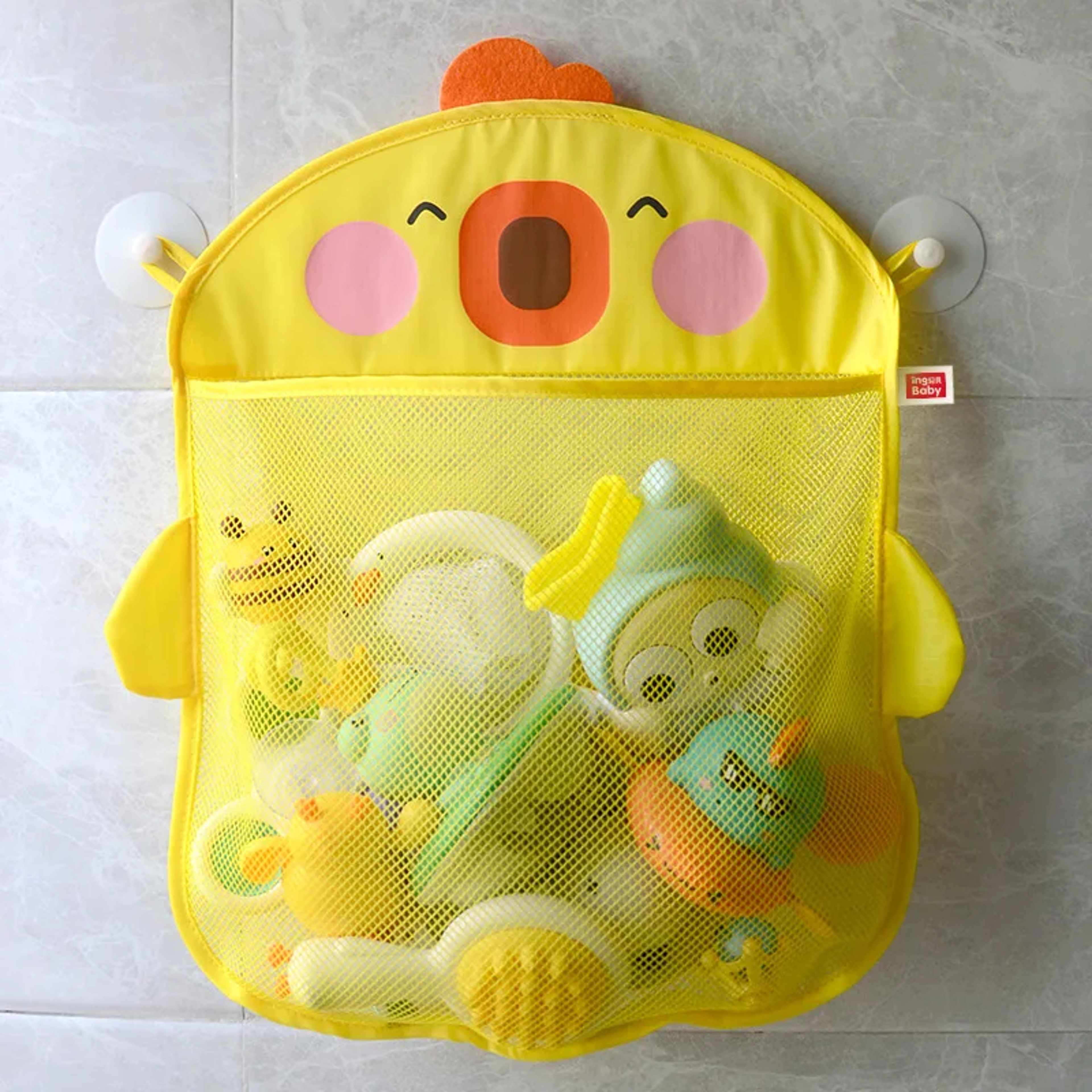 Animal Baby Bath Toy Organizer, Tidy Storage Hanging Bag for Bathtub Doll & Water Toys – view 15