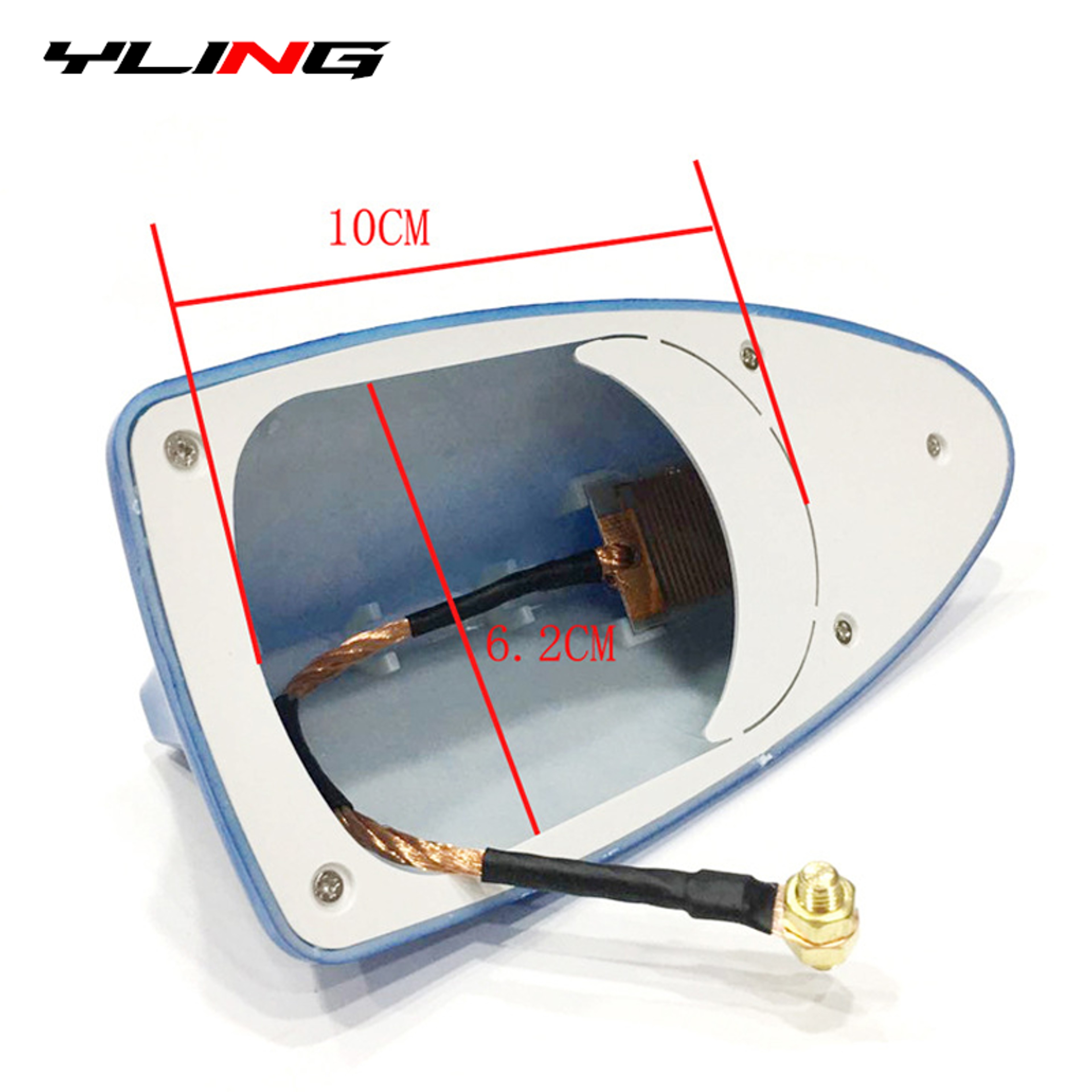 Universal Car Antenna Replacement Durable Shark Fin Roof Antenna for Enhanced Radio Reception – view 3