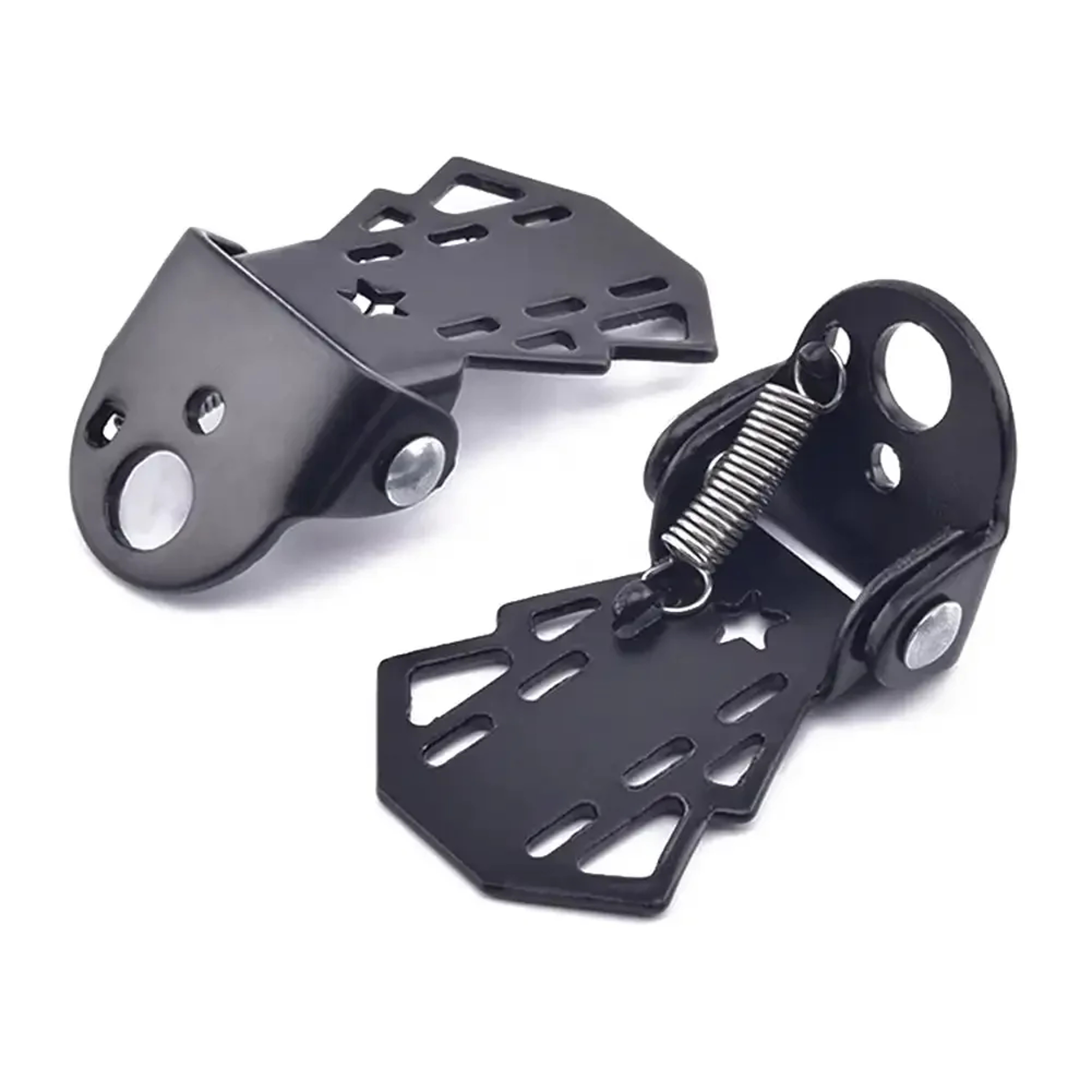 Bike Rear Foot Pedals Set HeavyDuty Cycling Footrests For Passenger Comfort Mounts On Rear Wheel Ax 2