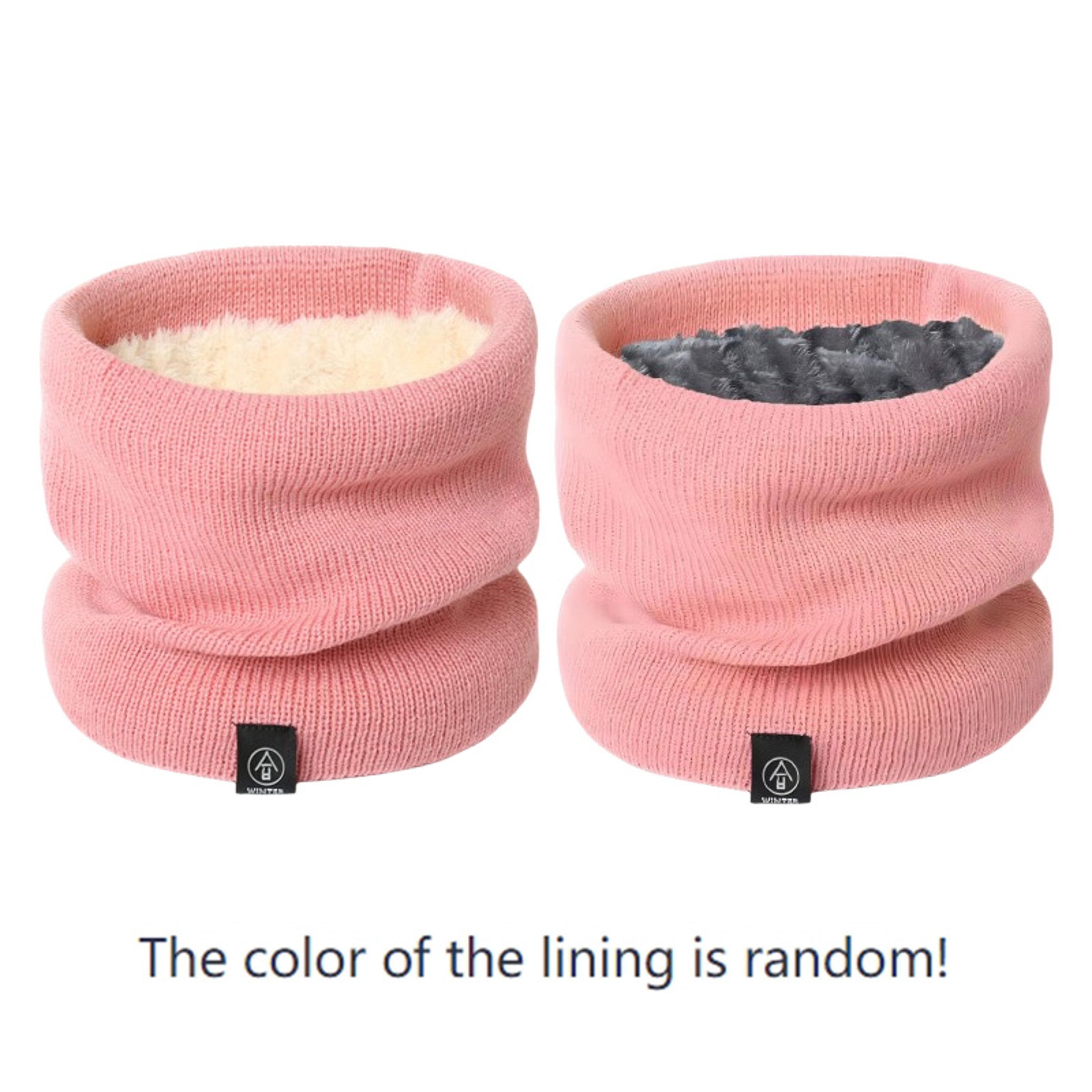 Winter Snood Scarf,Premium Knitted Cashmere,Like Neck Warmer for Women & Men,Fashion Solid Unisex Scarf for Cold Weather – view 4