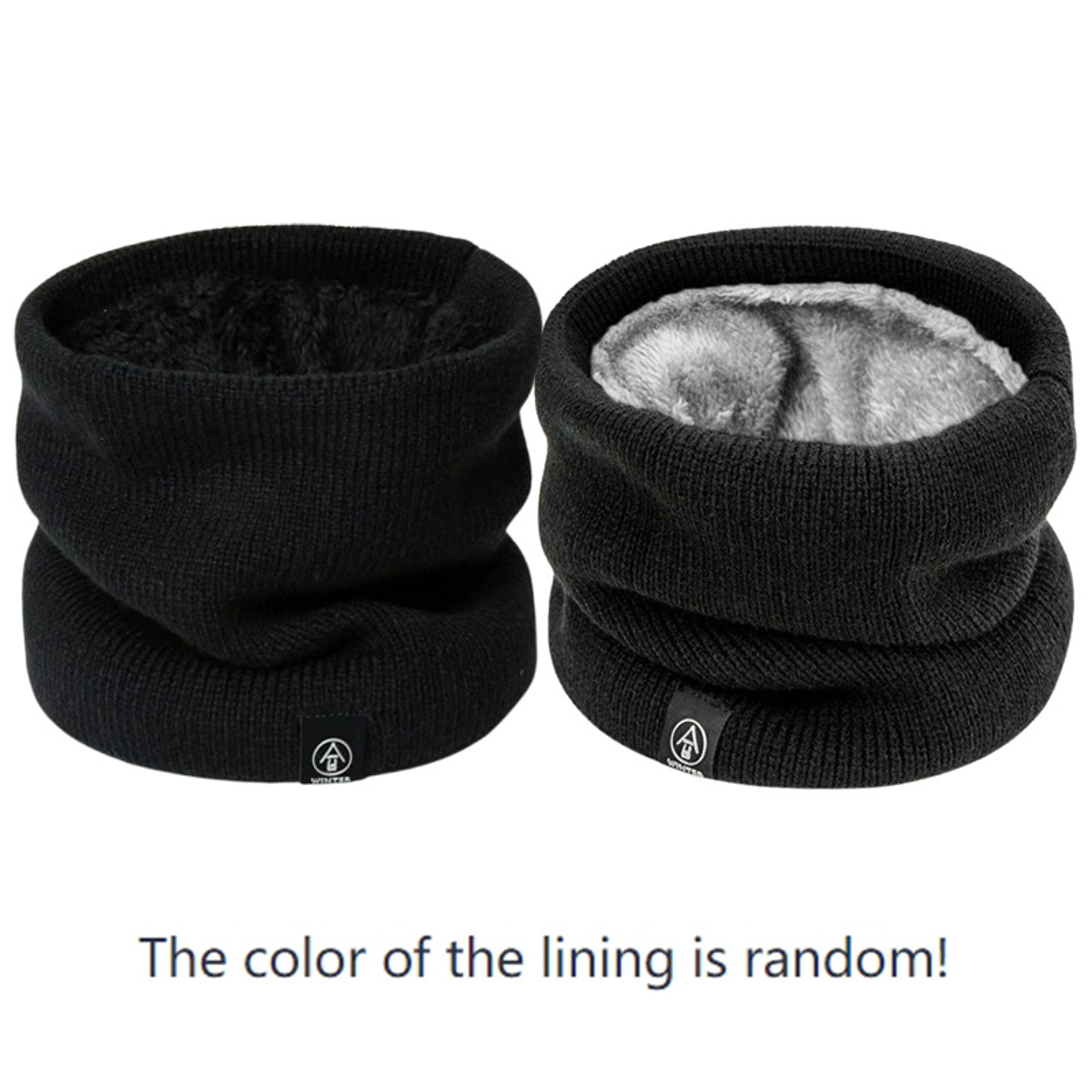 Winter Snood Scarf,Premium Knitted Cashmere,Like Neck Warmer for Women & Men,Fashion Solid Unisex Scarf for Cold Weather – view 5