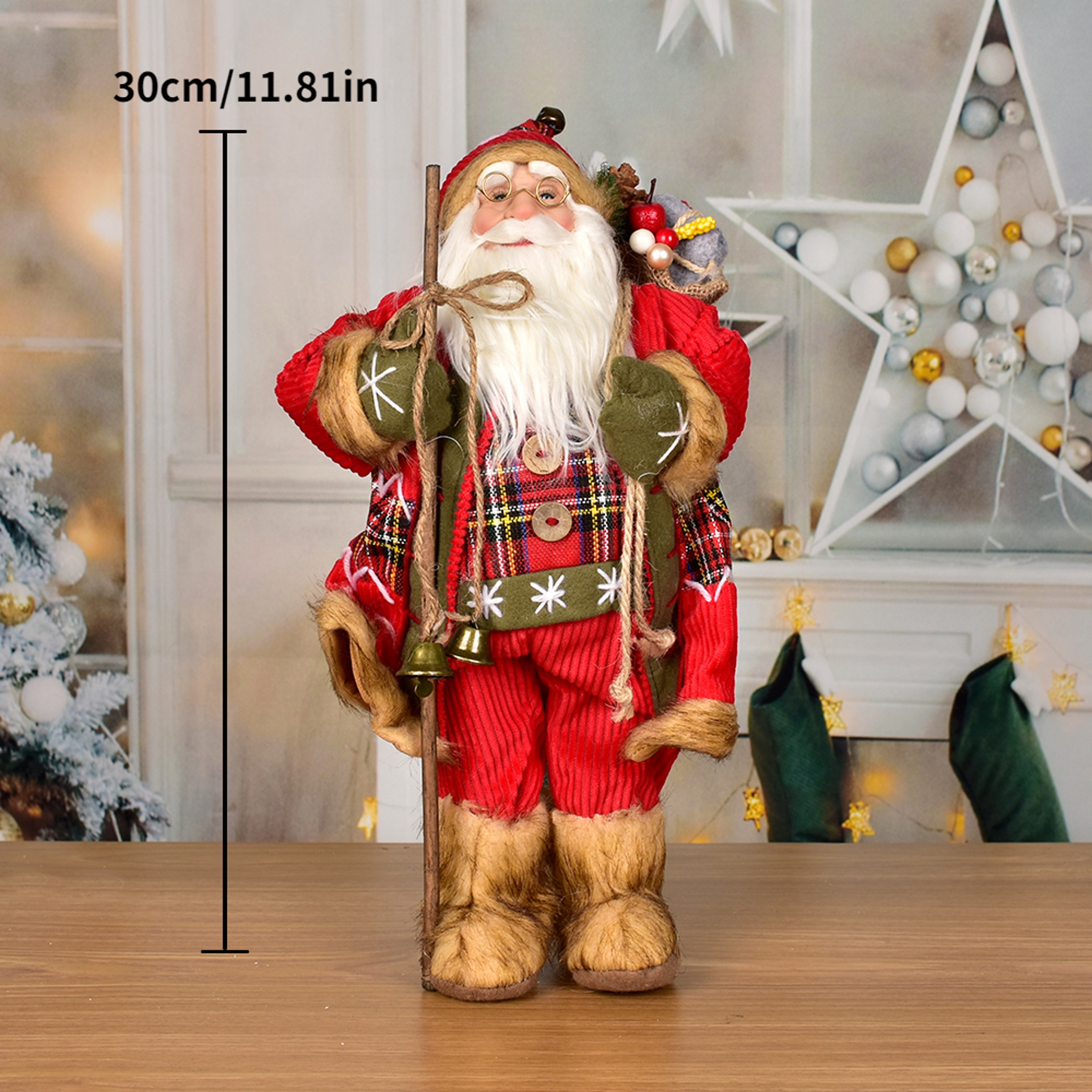 Santa Claus Christmas Decorations, Layout Window Decoration, Holiday Decoration Ornaments – view 22