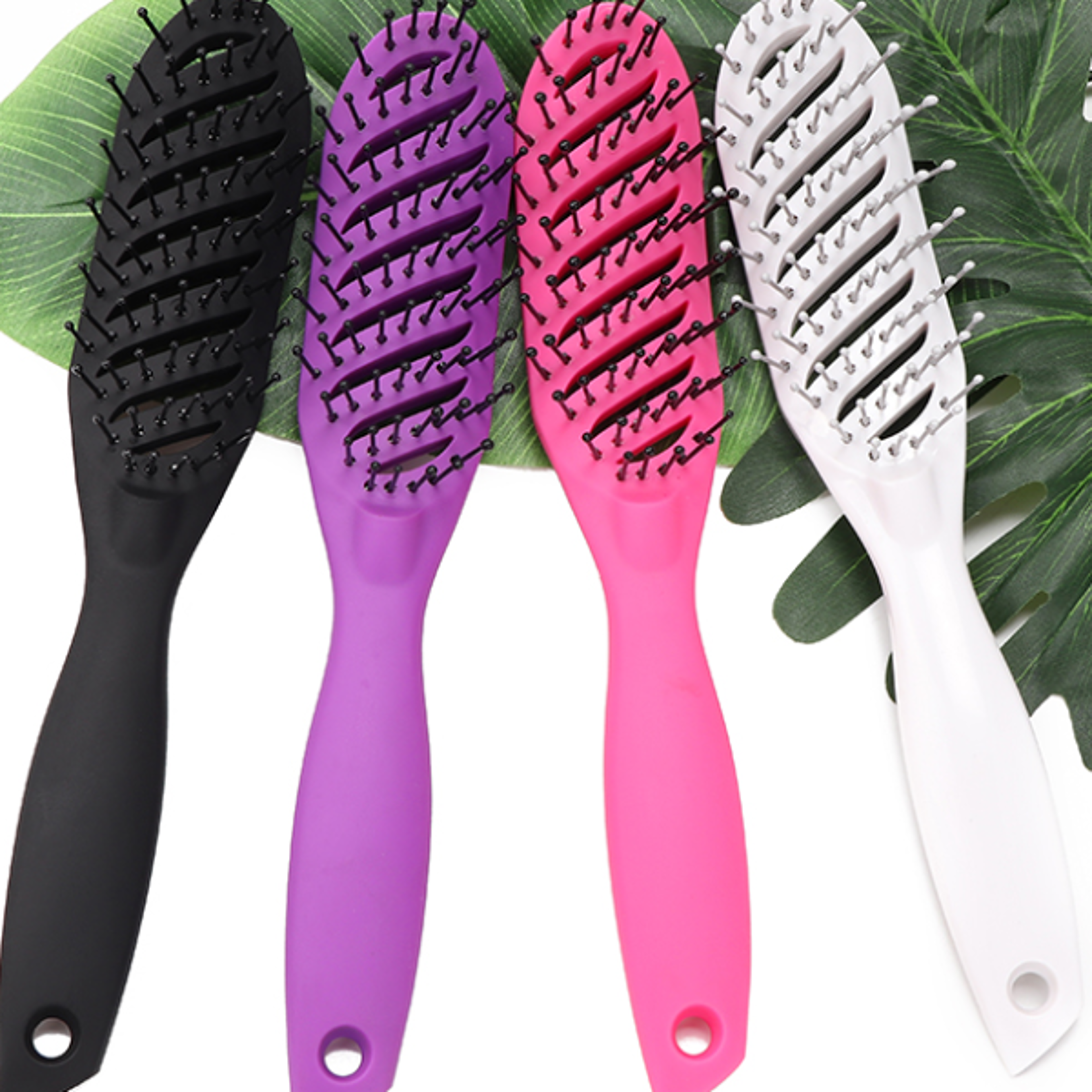Salon  Home Use Anti Static Hair Brush Tangle Free Pocket Comb Hair Massage Scalp Brush Electric Io