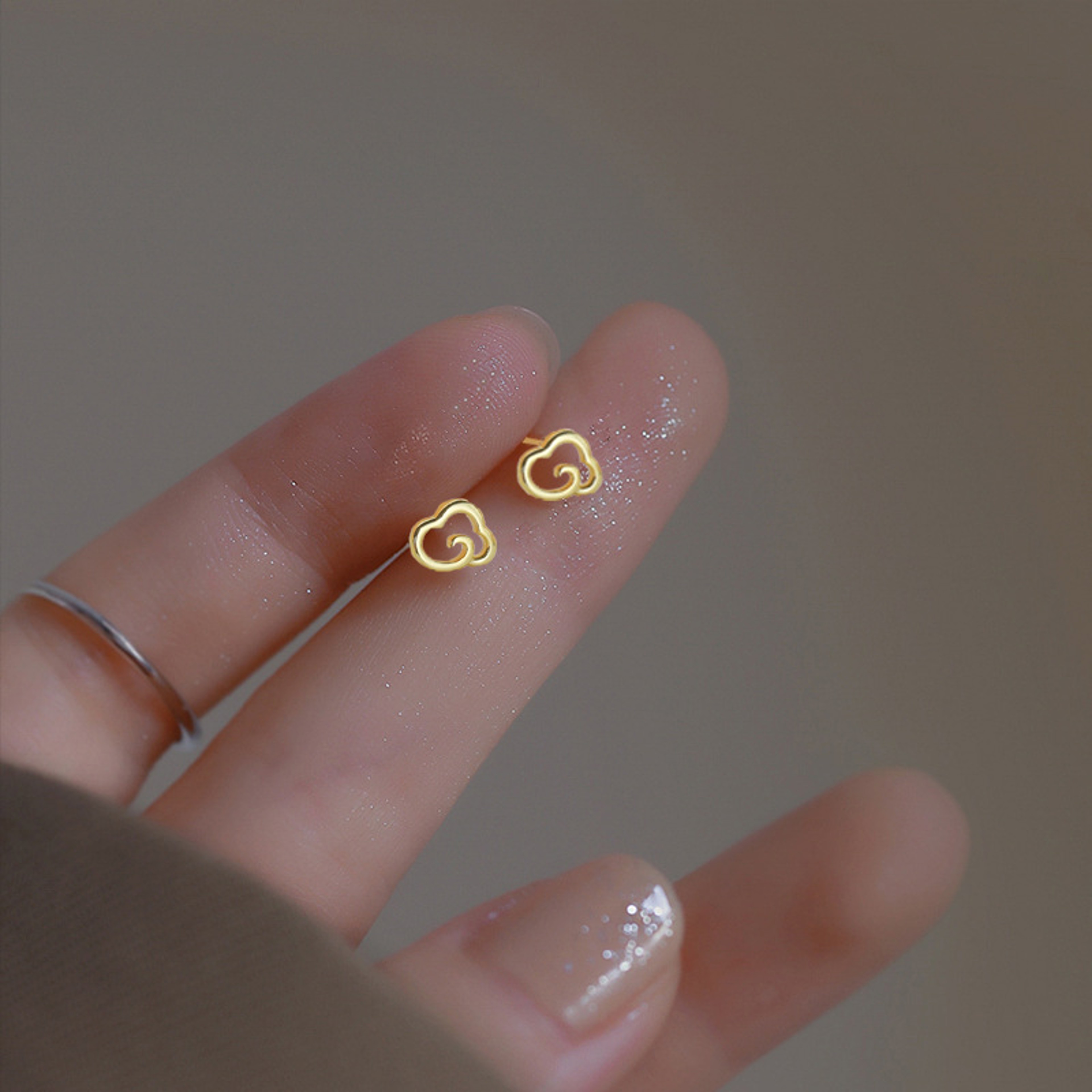 Gold Butterfly Heart Cartilage Stud Earrings For Women Mini Helix Tragus Jewelry 17