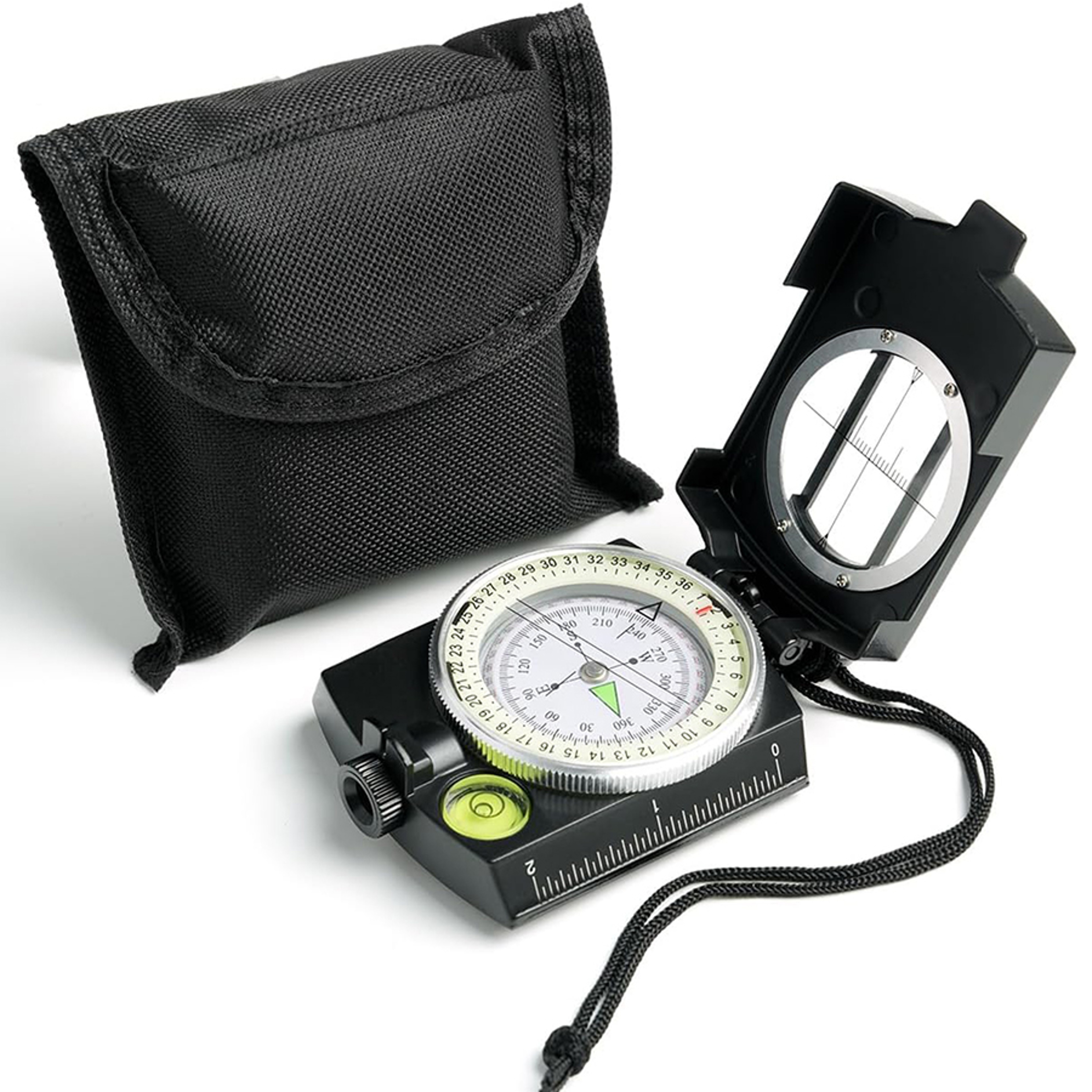 Tactical Survival Compass Waterproof Military Hiking Navigation Tool with Lensatic Sighting – view 8