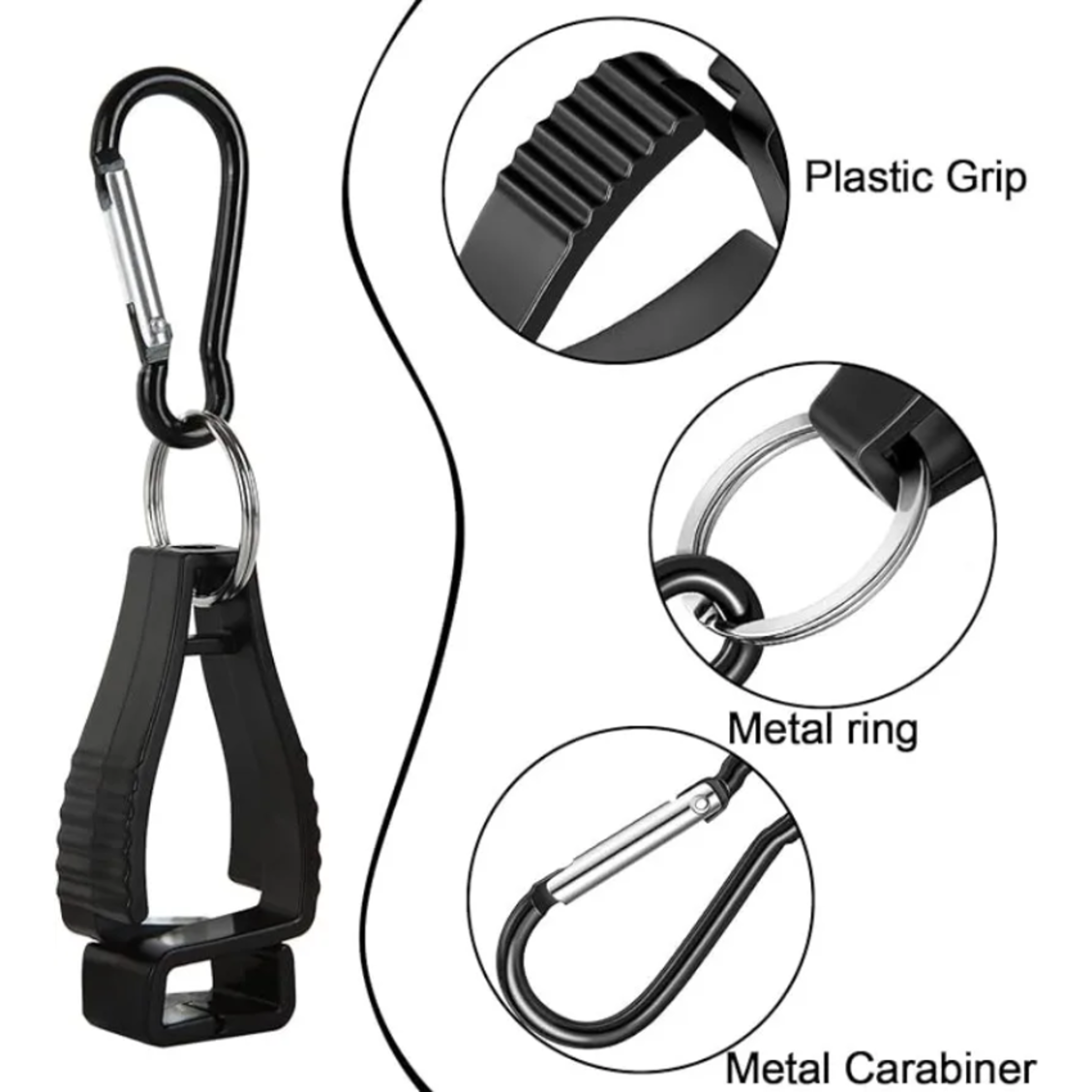 Heavy Duty Work Glove Clip Holder Durable Aluminum Safety Glove Hanger – view 5