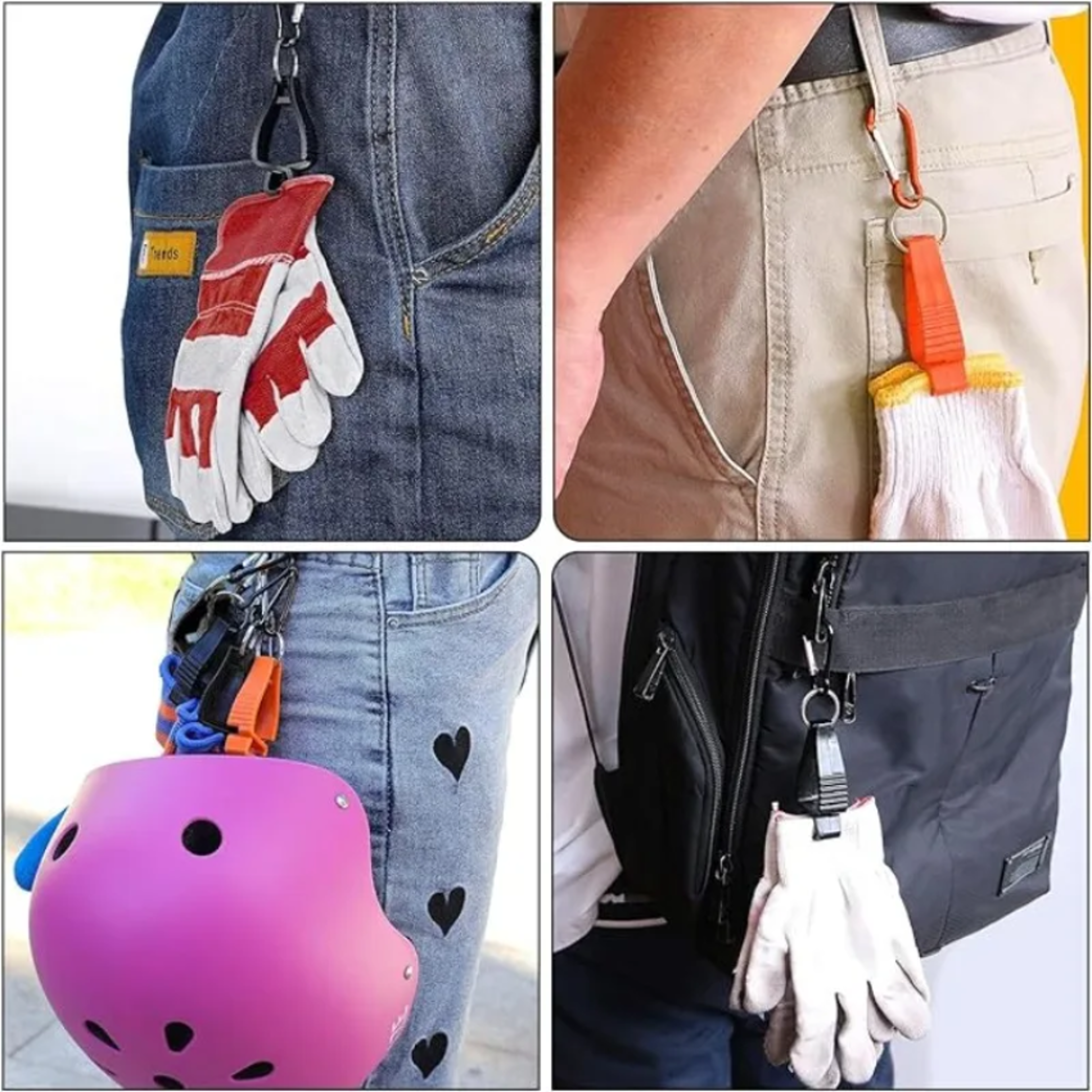 Heavy Duty Work Glove Clip Holder Durable Aluminum Safety Glove Hanger – view 6