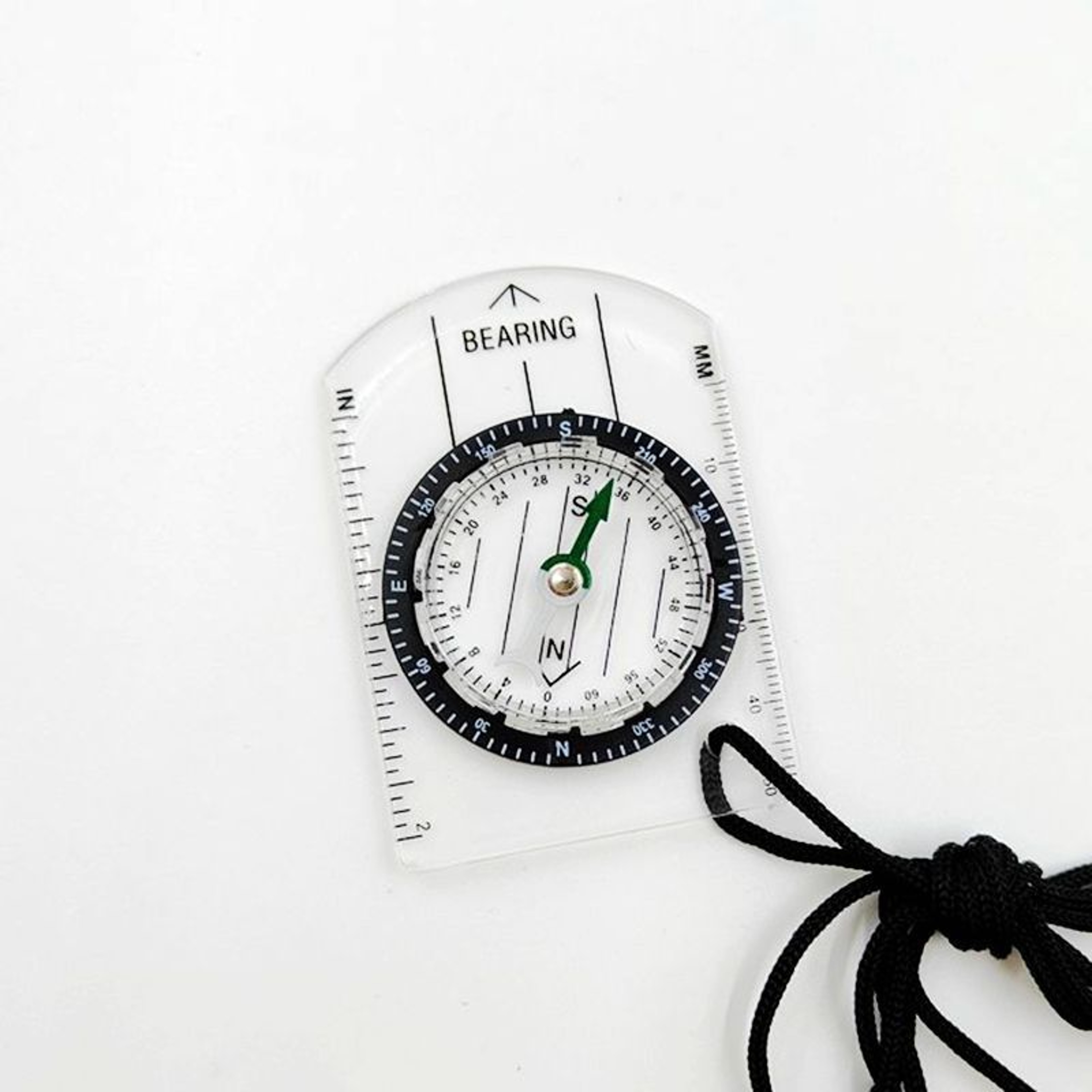 Mini Transparent Map Compass Keychain with Scale for Hiking & Navigation – view 4