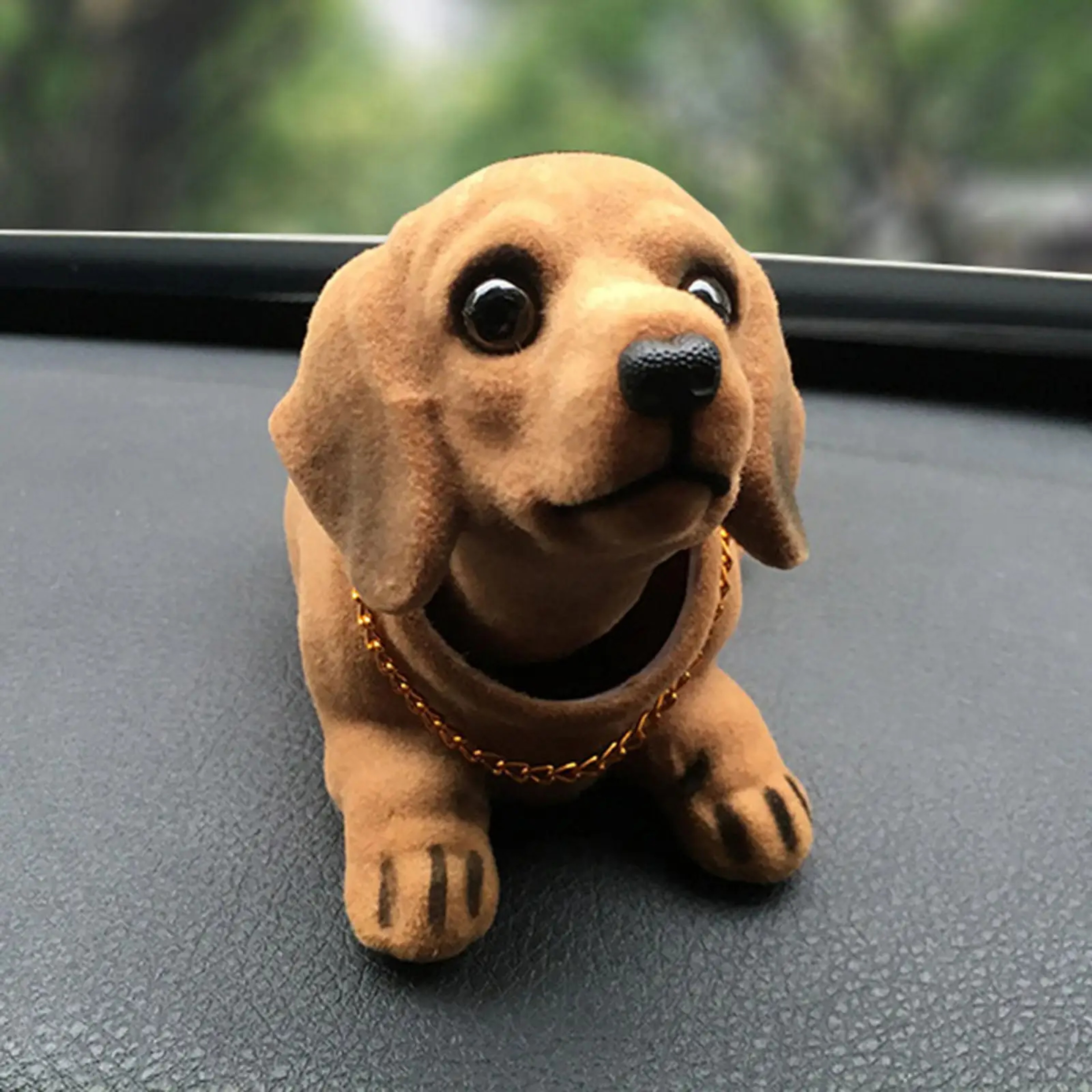 Bobble Head Dog Car Dashboard Decoration Cute Nodding Dog Ornament 0