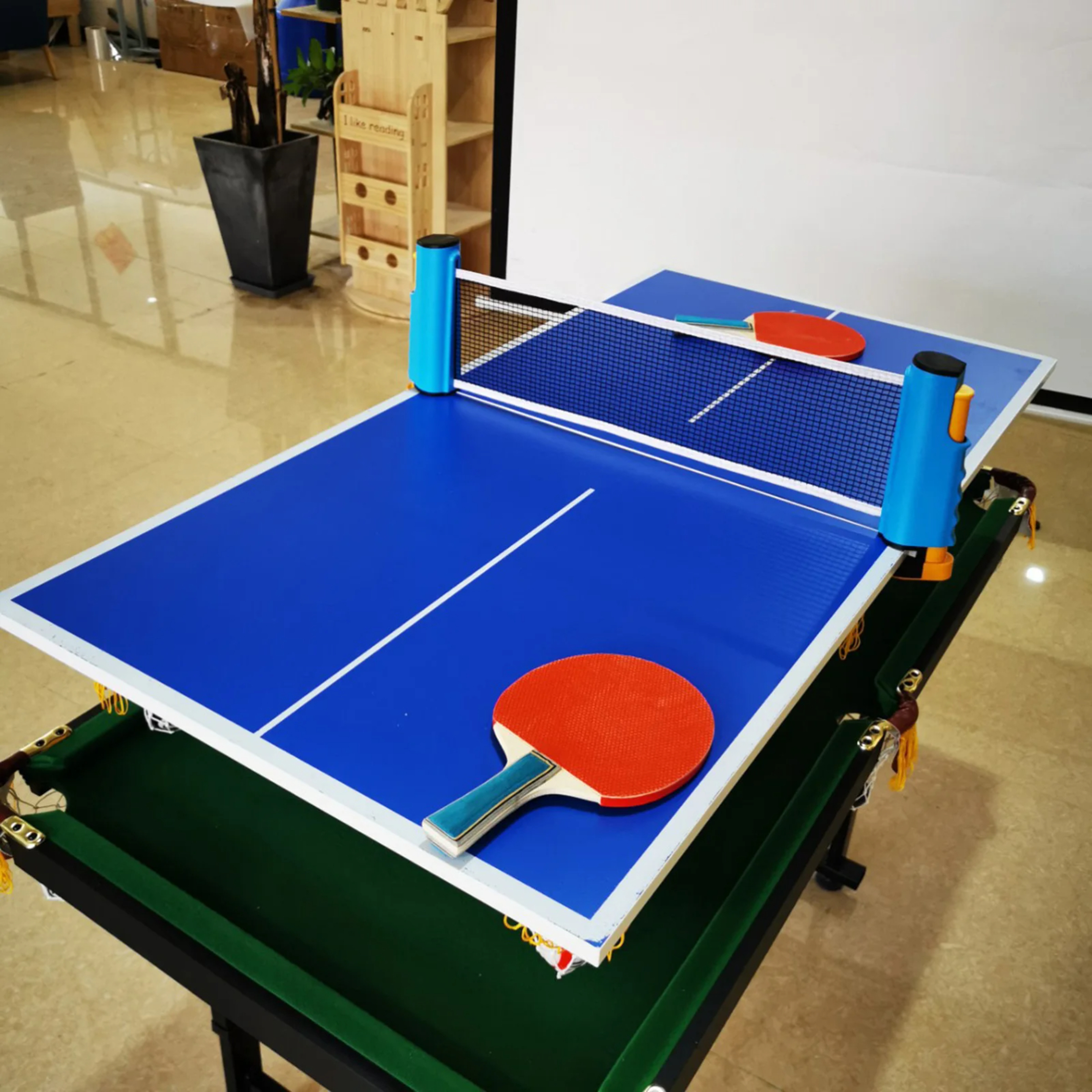 Portable Table Tennis Set with Retractable Net Ping Pong Paddles and Balls Kit – view 4