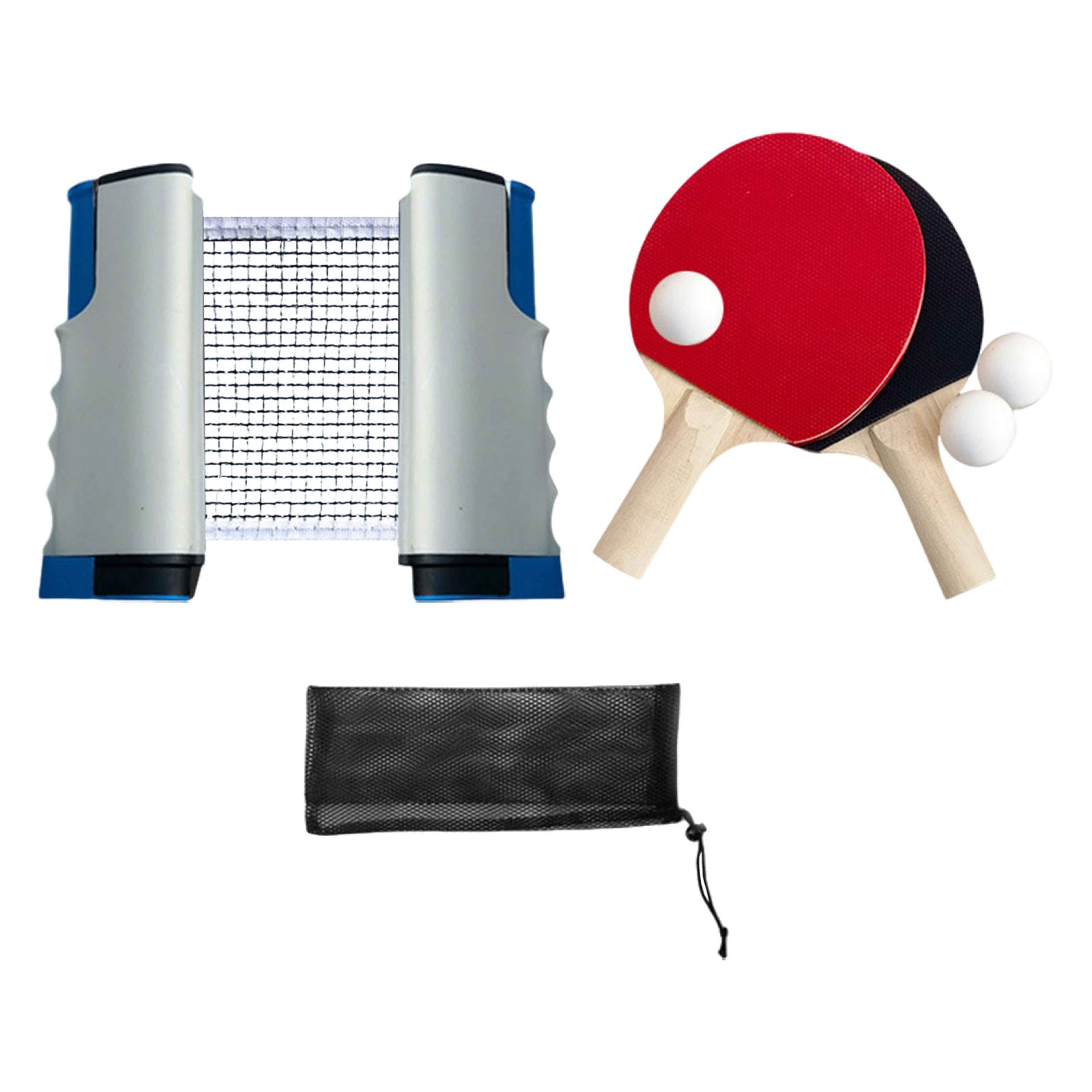 Portable Table Tennis Set with Retractable Net Ping Pong Paddles and Balls Kit – view 7