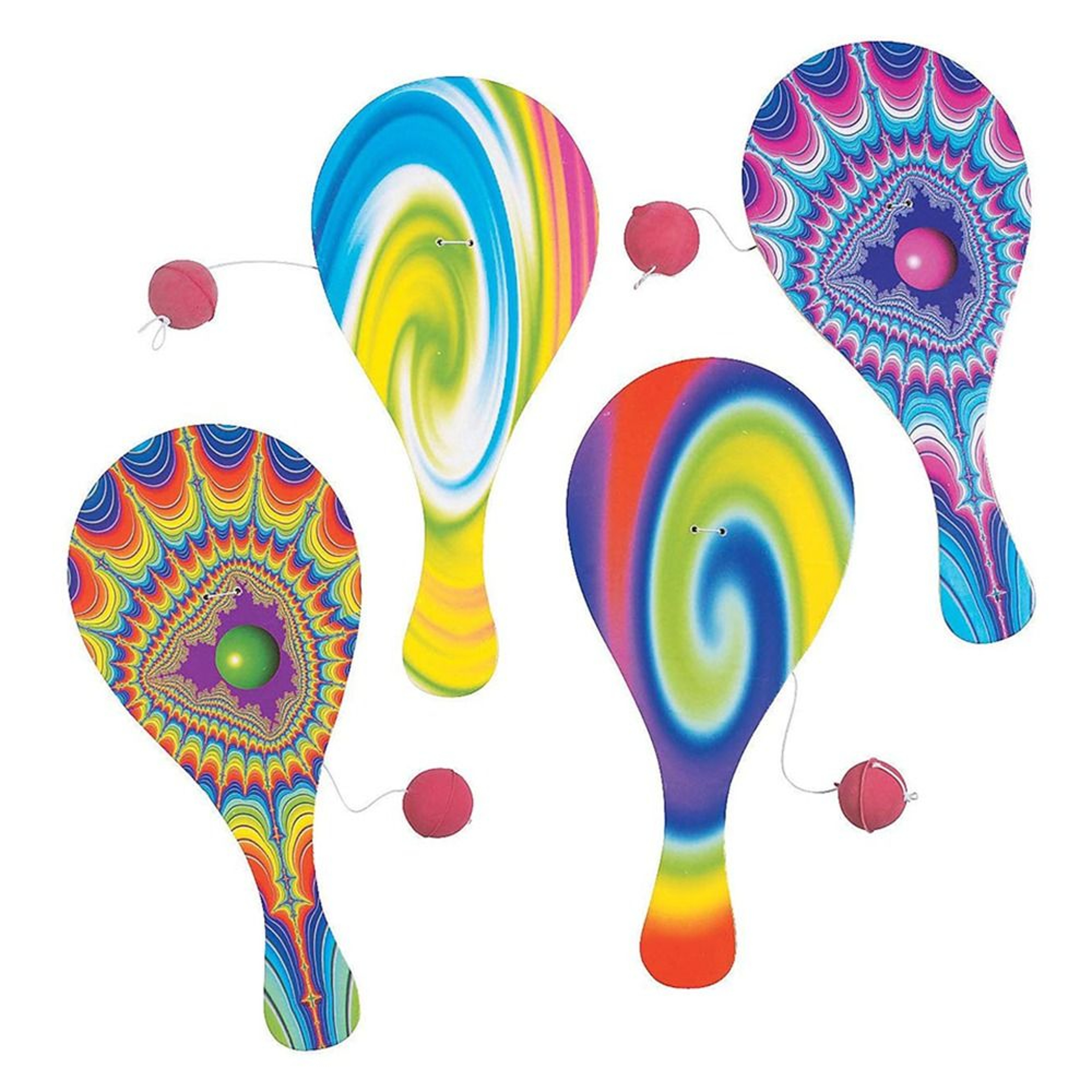 Portable Wooden Paddle Ball Set Elastic String Racket Game for Kids and Adults – view 4
