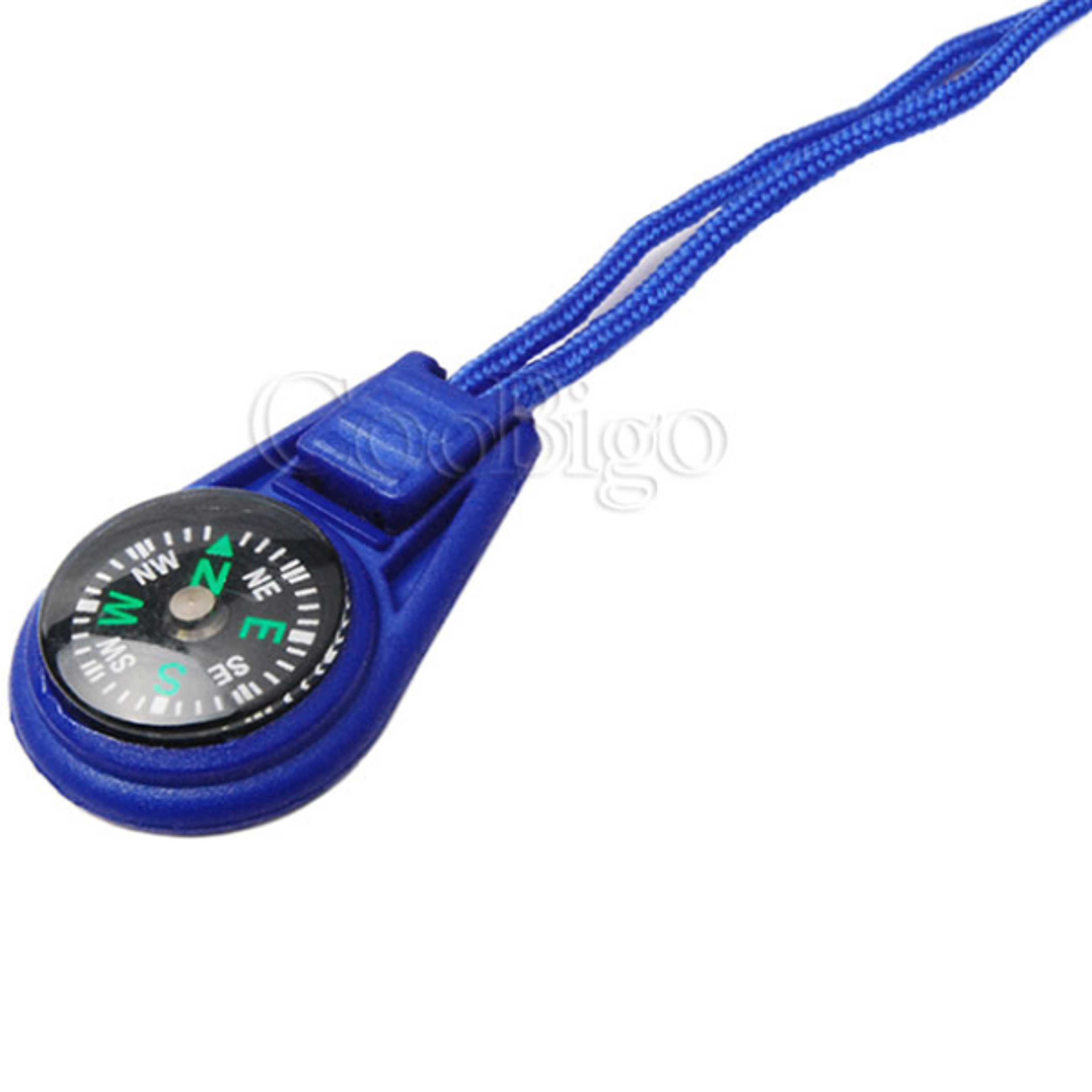 10Pcs Colorful Survival Keychain Zipper Pull Mini Compass for Outdoor Backpack Camping Hiking Pocket