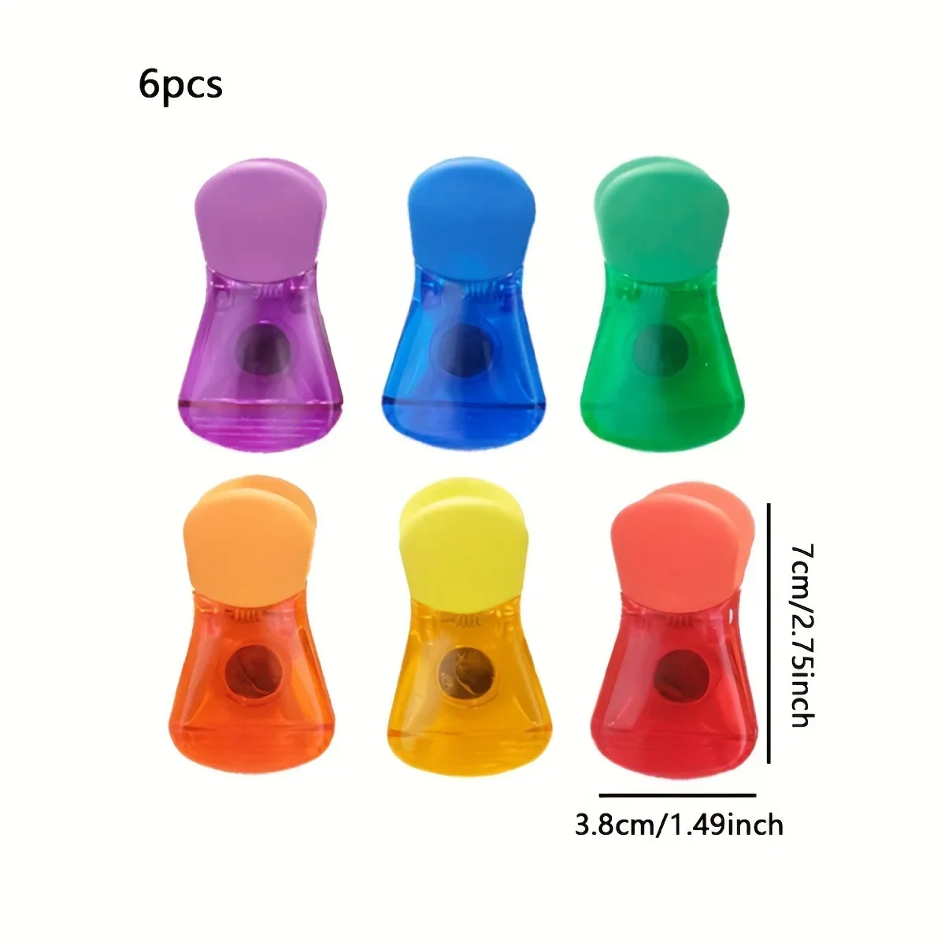 Portable Magnetic Bag Sealer Clips Reusable Food Sealing Clips Set 5