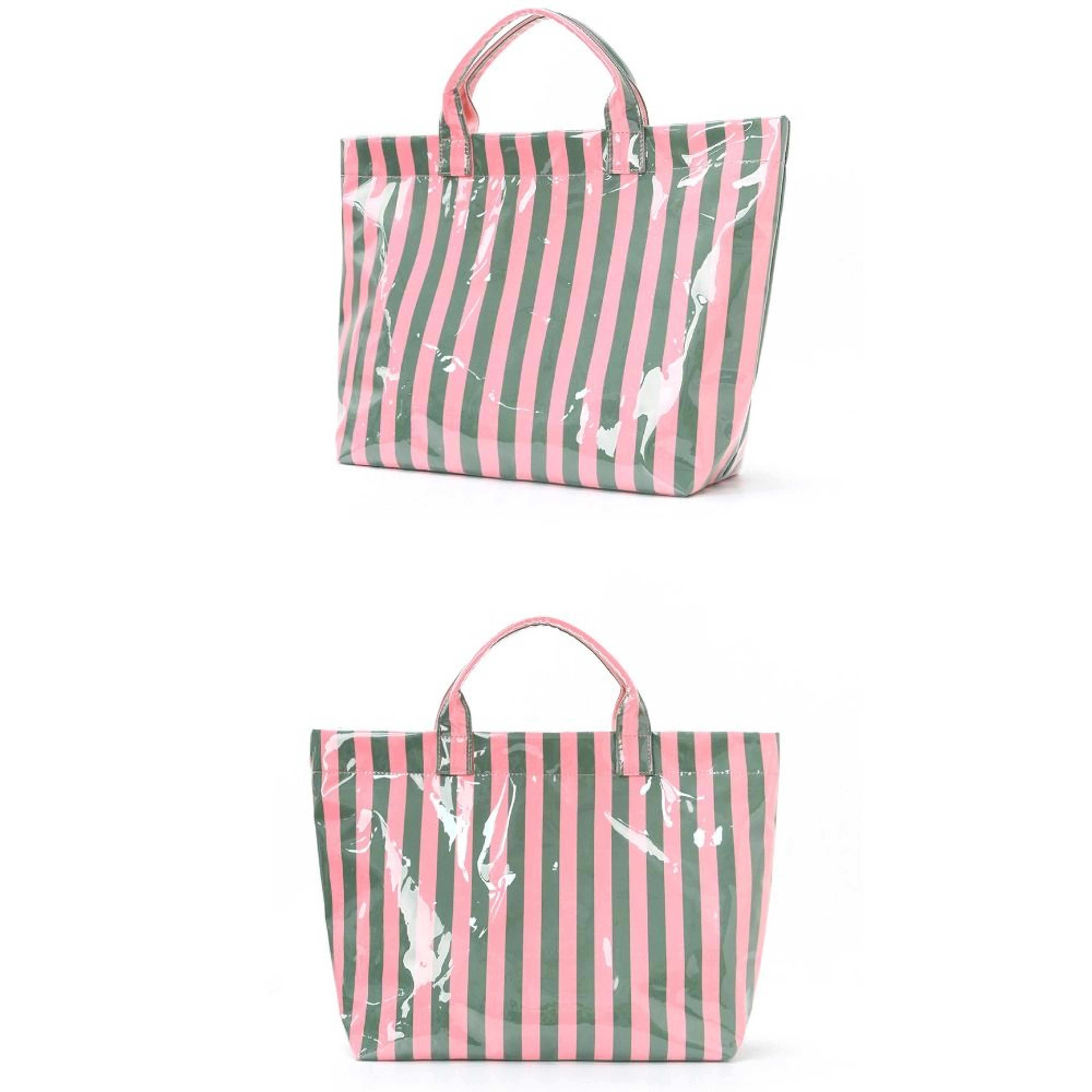 Foldable Large Capacity Travel Duffel Bag Lightweight Striped Carry On Handbag – view 5