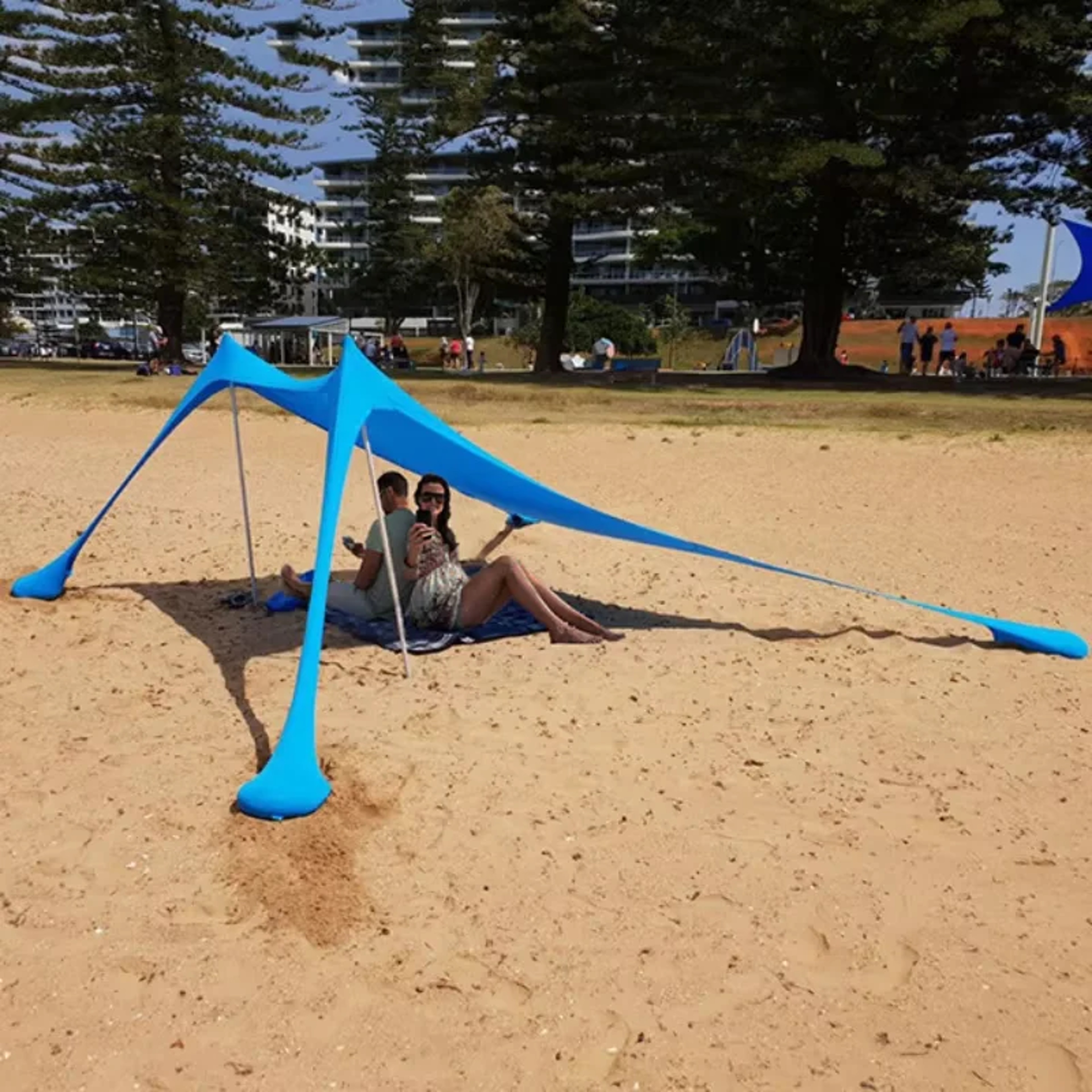 Portable Beach Tent Sun Shelter Windproof Camping Canopy for Outdoor Shade – view 4