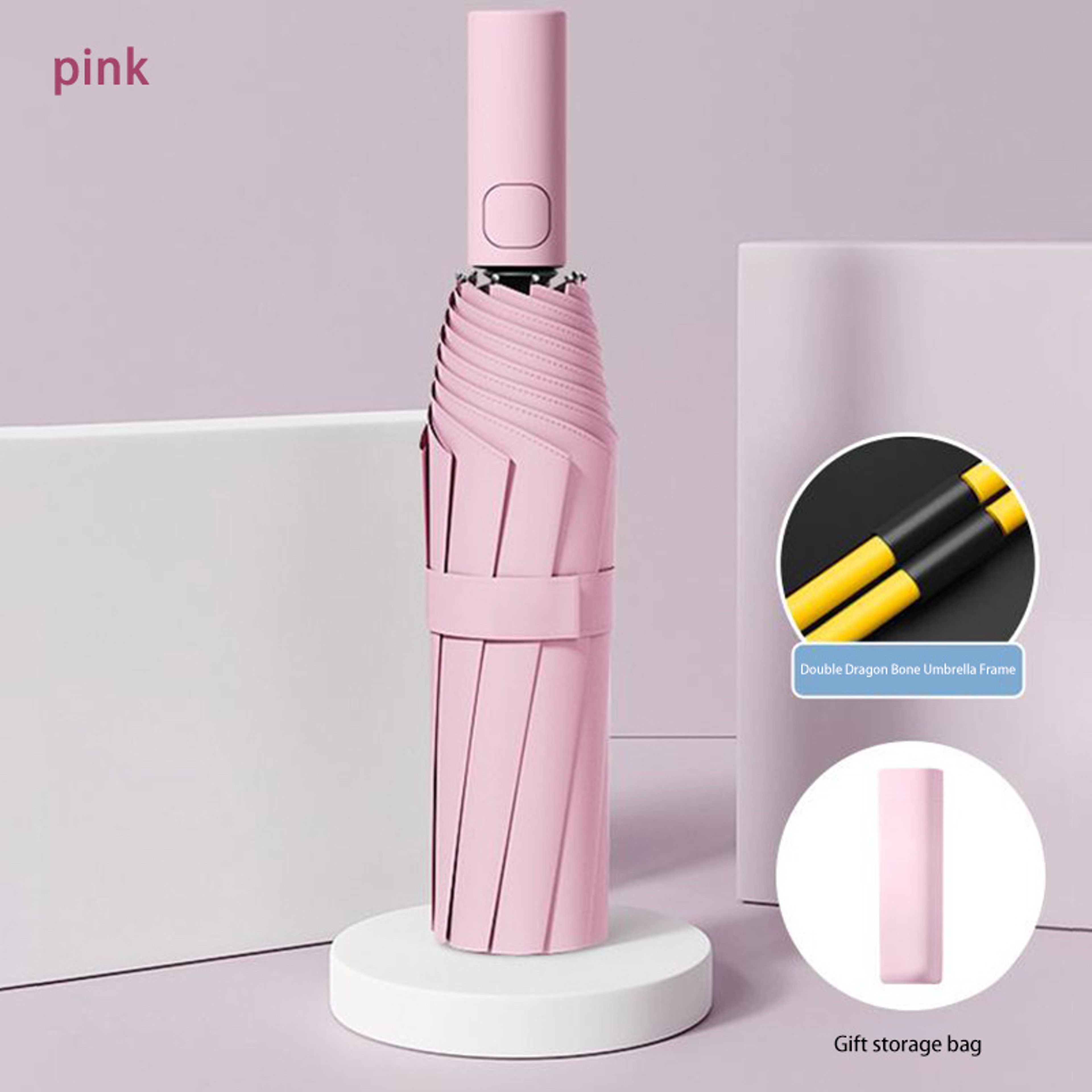 Fully Automatic Windproof Folding Umbrella With UV Protection Compact Travel Rain Umbrella 9