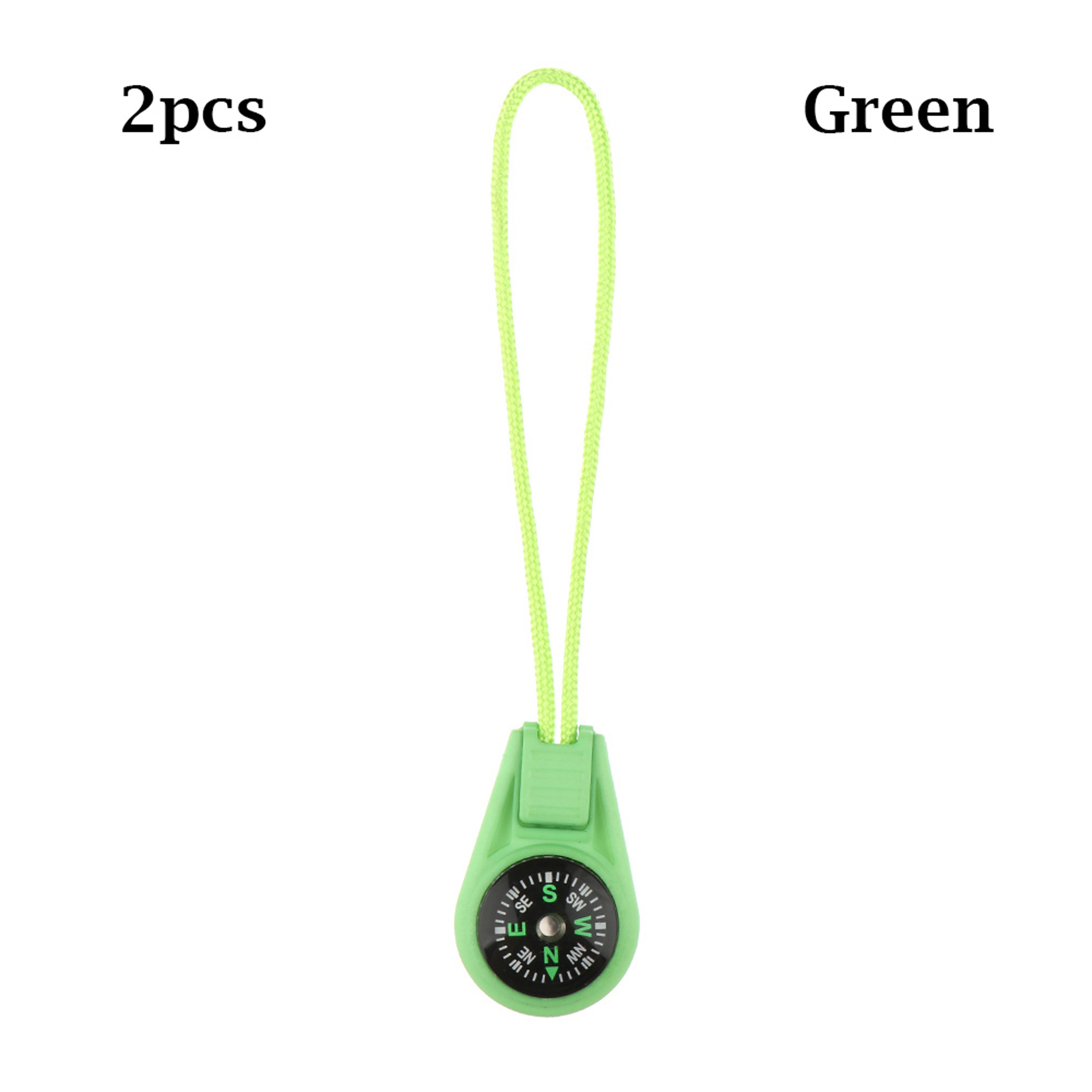 Mini Survival Compass Keychain Paracord Zipper Pull EDC Outdoor Navigation Tool 9