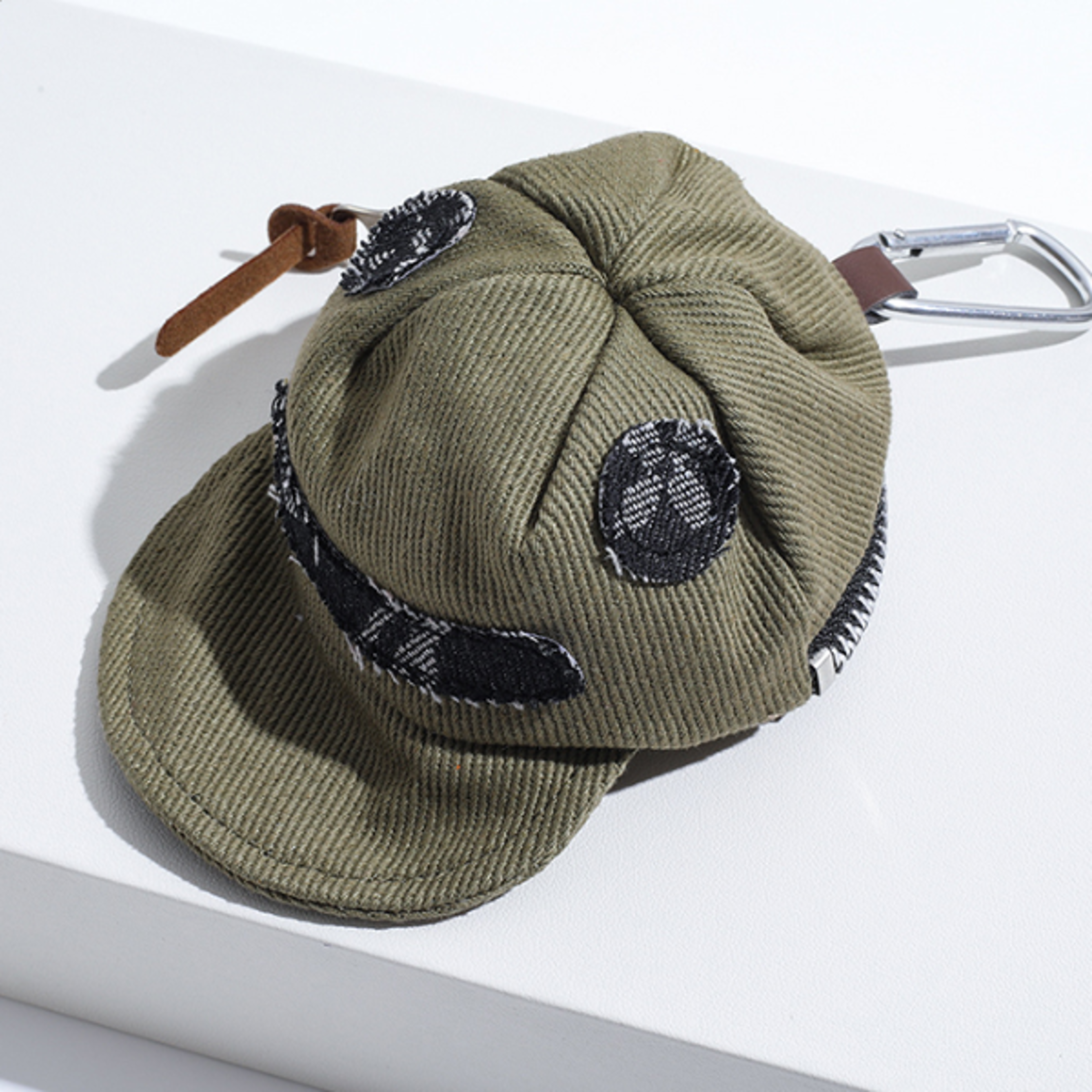 Creative Peaked Hat Shape Coin Purse Keychain Portable Wallet Bag Pendant Trendy Headphones Organize