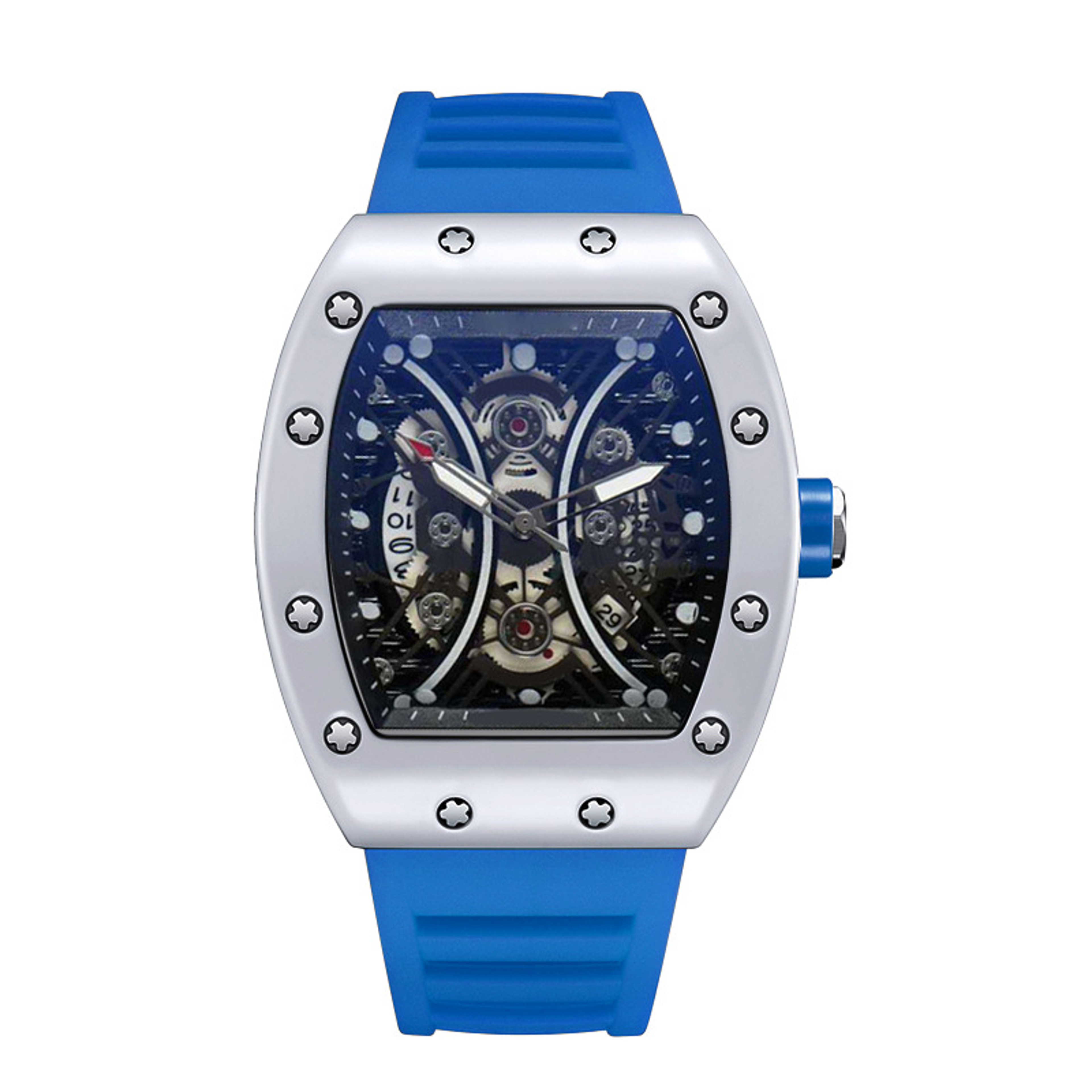 Luxury Wine Barrel Dial Mens Watch Luminous Sports Calendar Wristwatch 4