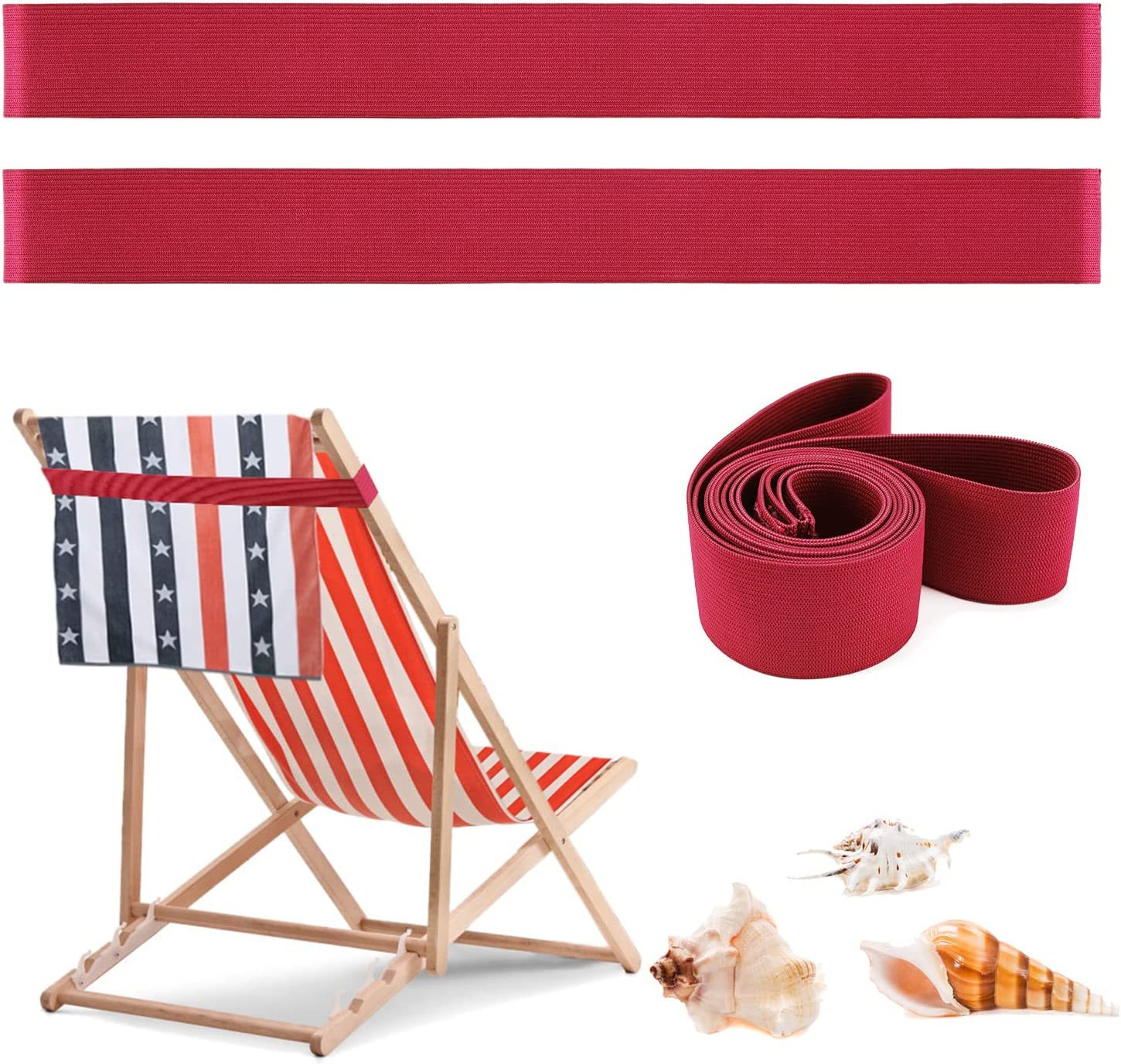 Portable Beach Towel Straps Windproof Chair Bands Adjustable Pool Towel Holder 2