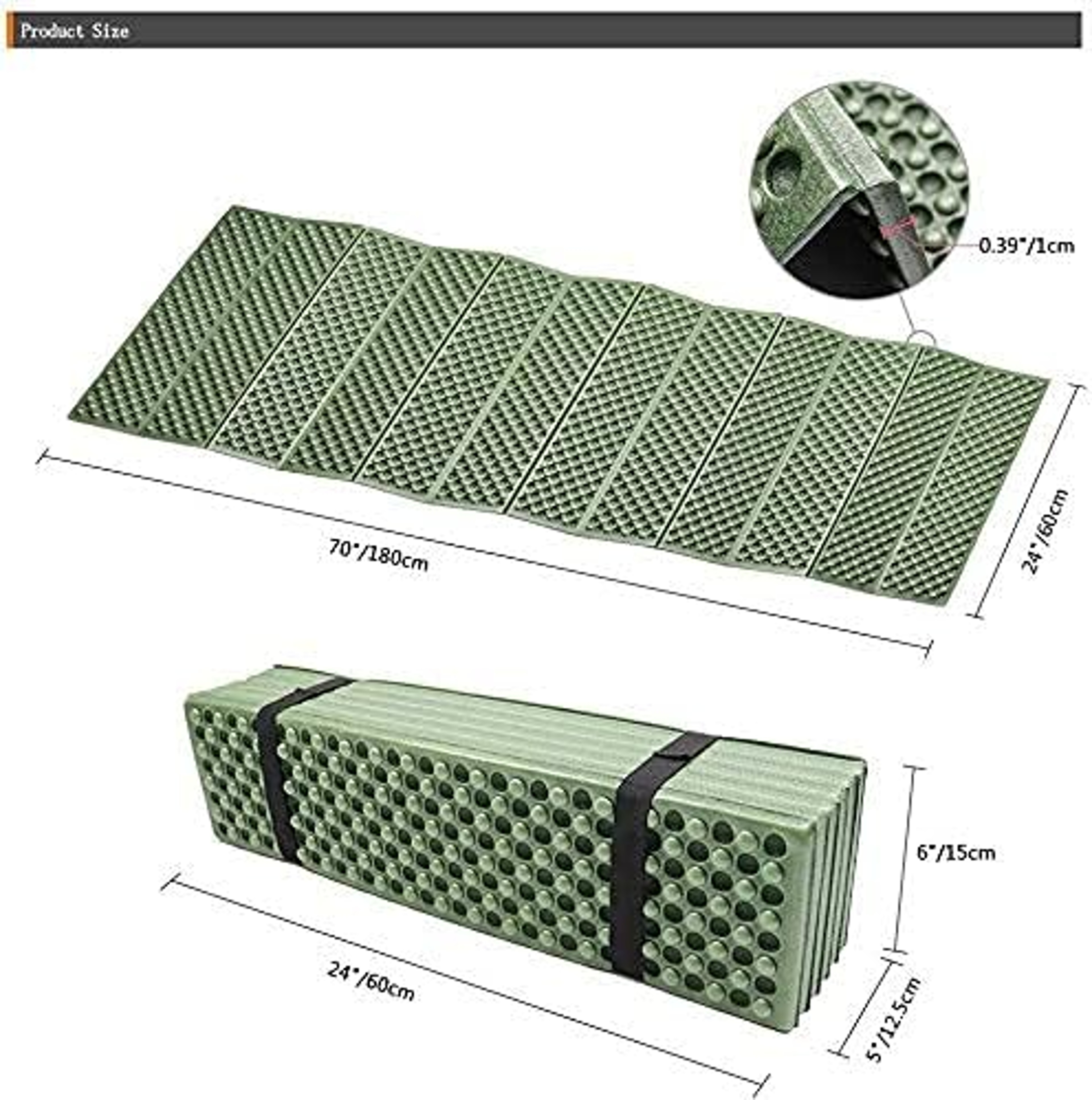 Foldable Camping Sleeping Pad Moisture Proof Foam Picnic Mat Lightweight Backpacking Cushion 2