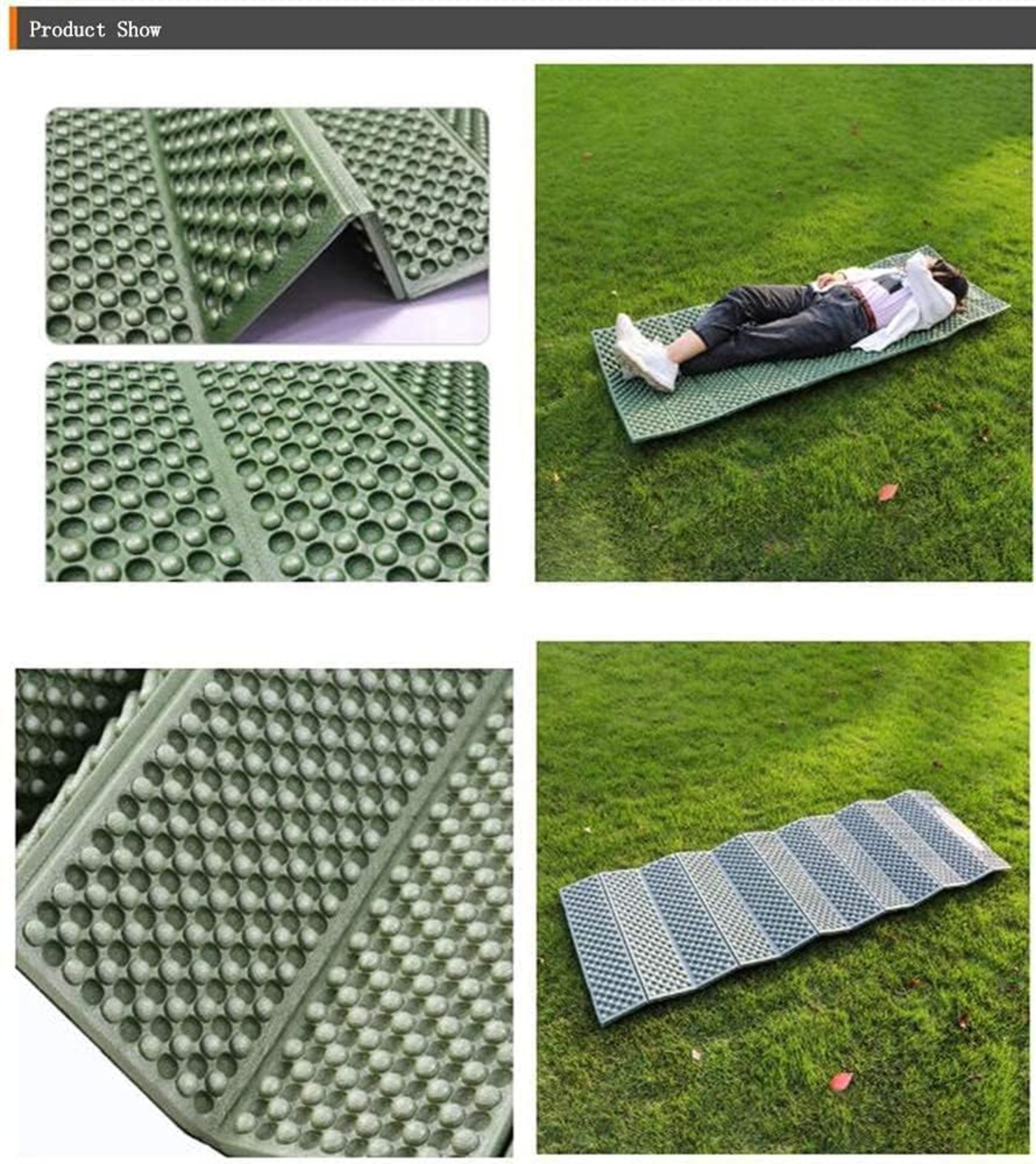 Foldable Camping Sleeping Pad Moisture Proof Foam Picnic Mat Lightweight Backpacking Cushion 0