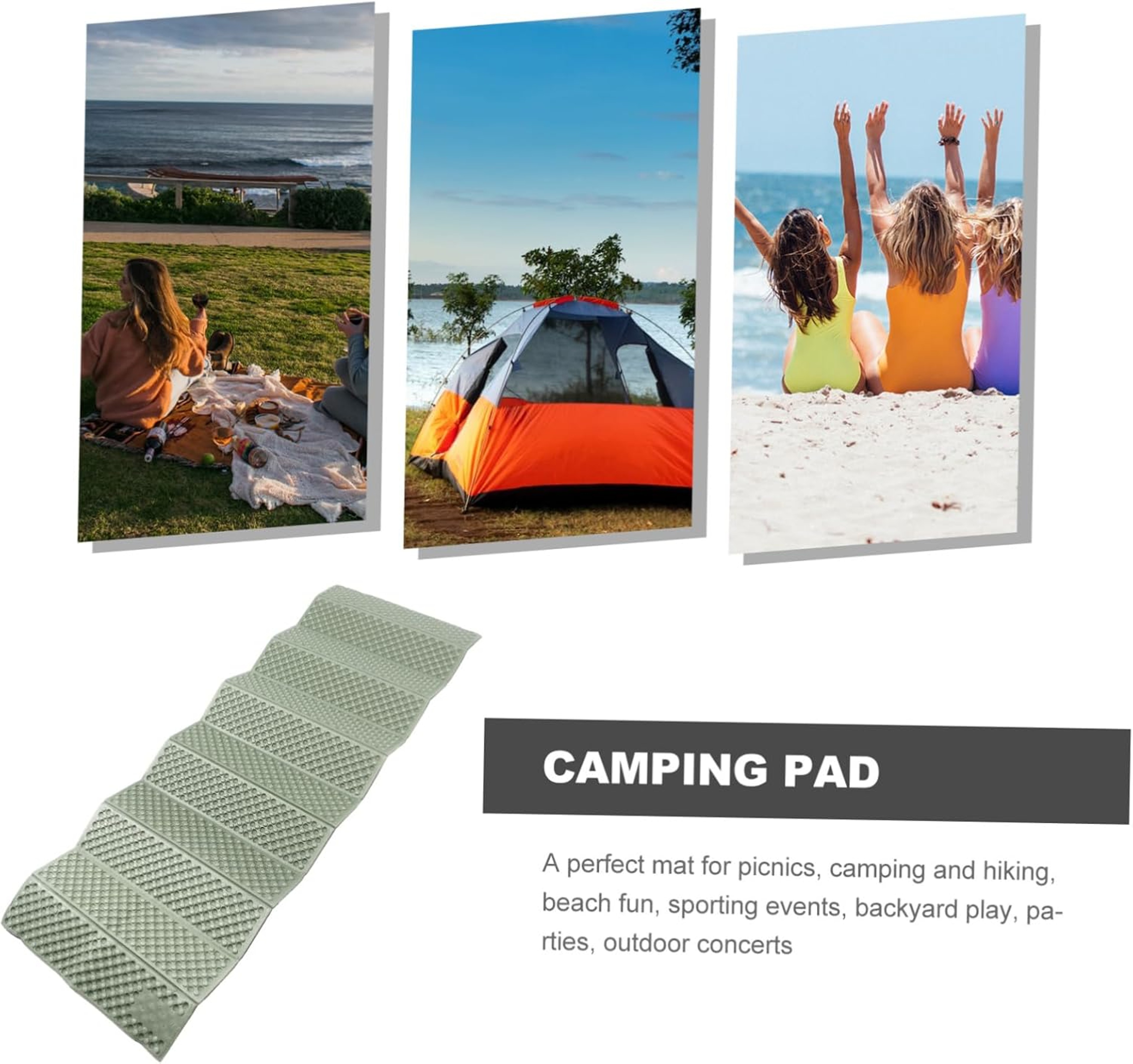 Foldable Camping Sleeping Pad Moisture Proof Foam Picnic Mat Lightweight Backpacking Cushion 4