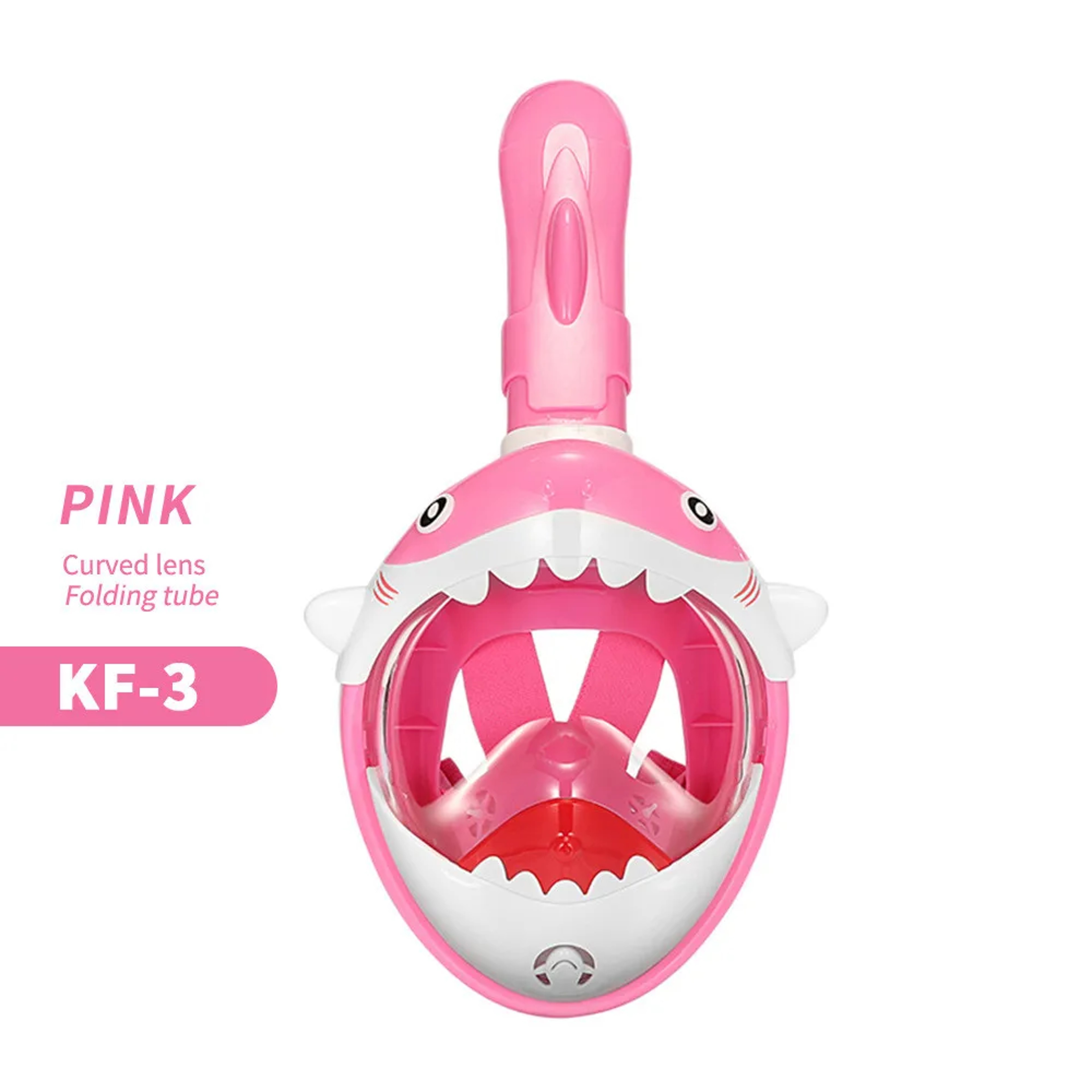 Kids Full Face Snorkel Mask Anti Fog Swimming Diving Mask Set With Dry Top System 5