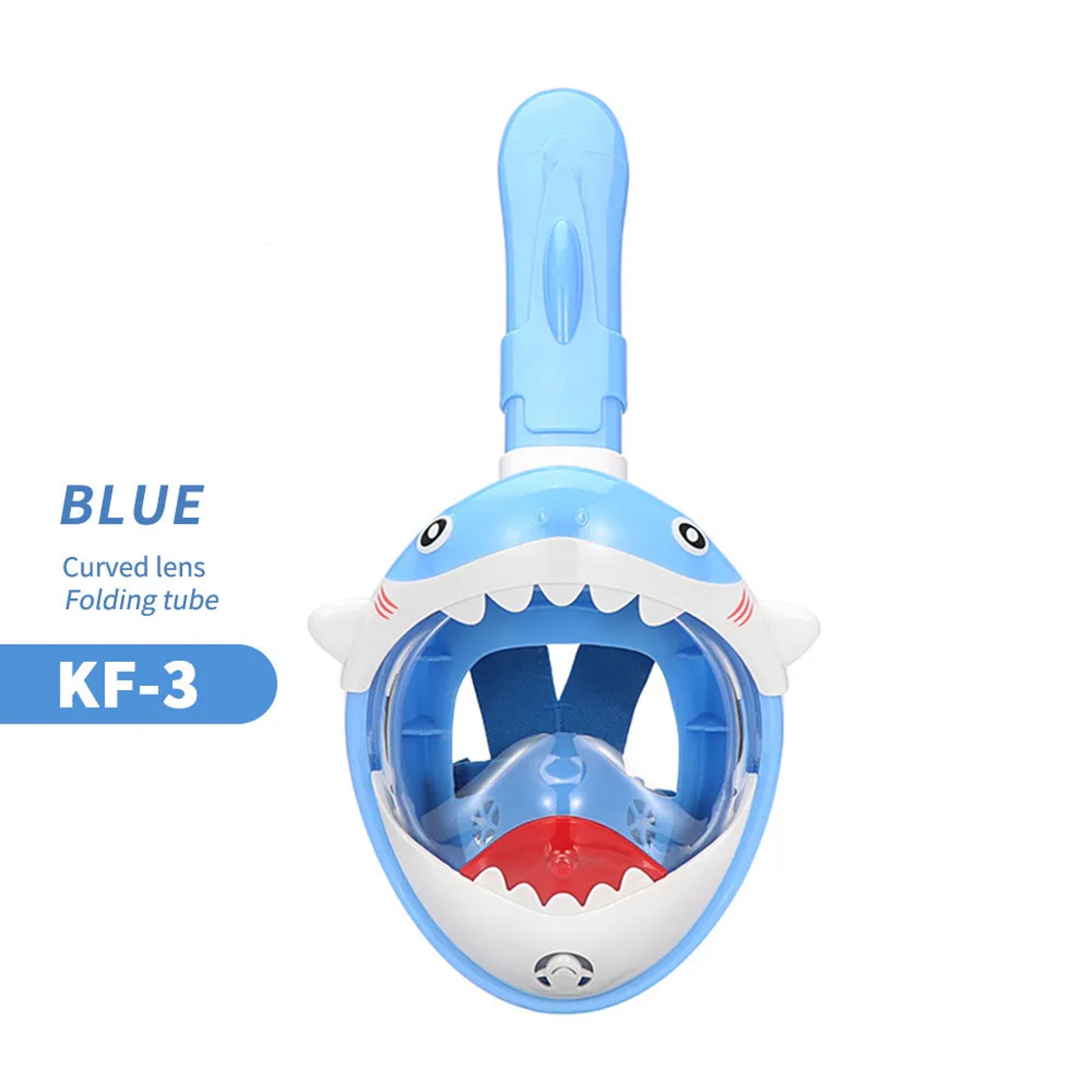 Kids Full Face Snorkel Mask Anti Fog Swimming Diving Mask Set With Dry Top System 6