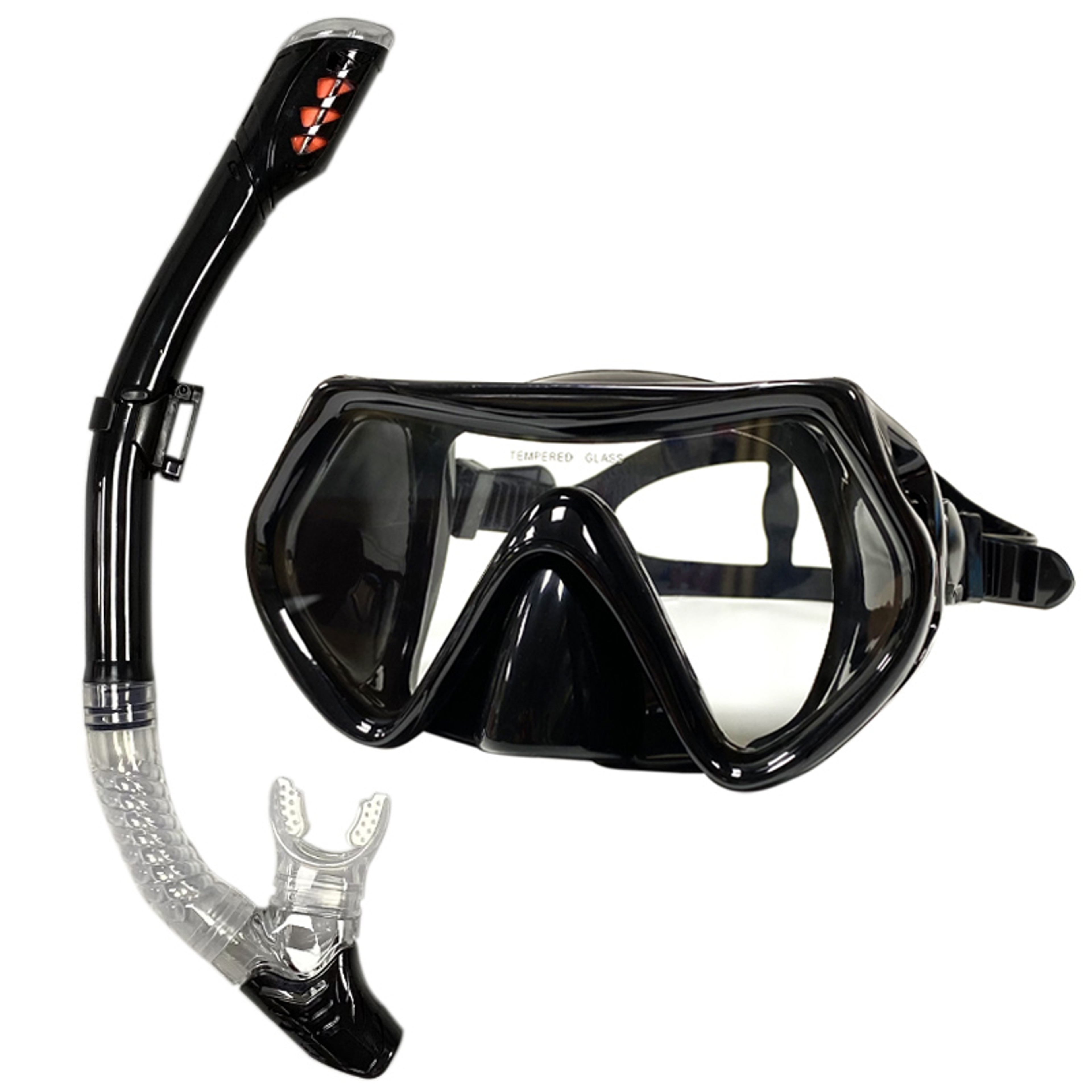 Professional Snorkeling Mask Set Anti Fog Diving Mask With Dry Snorkel Wide View 5