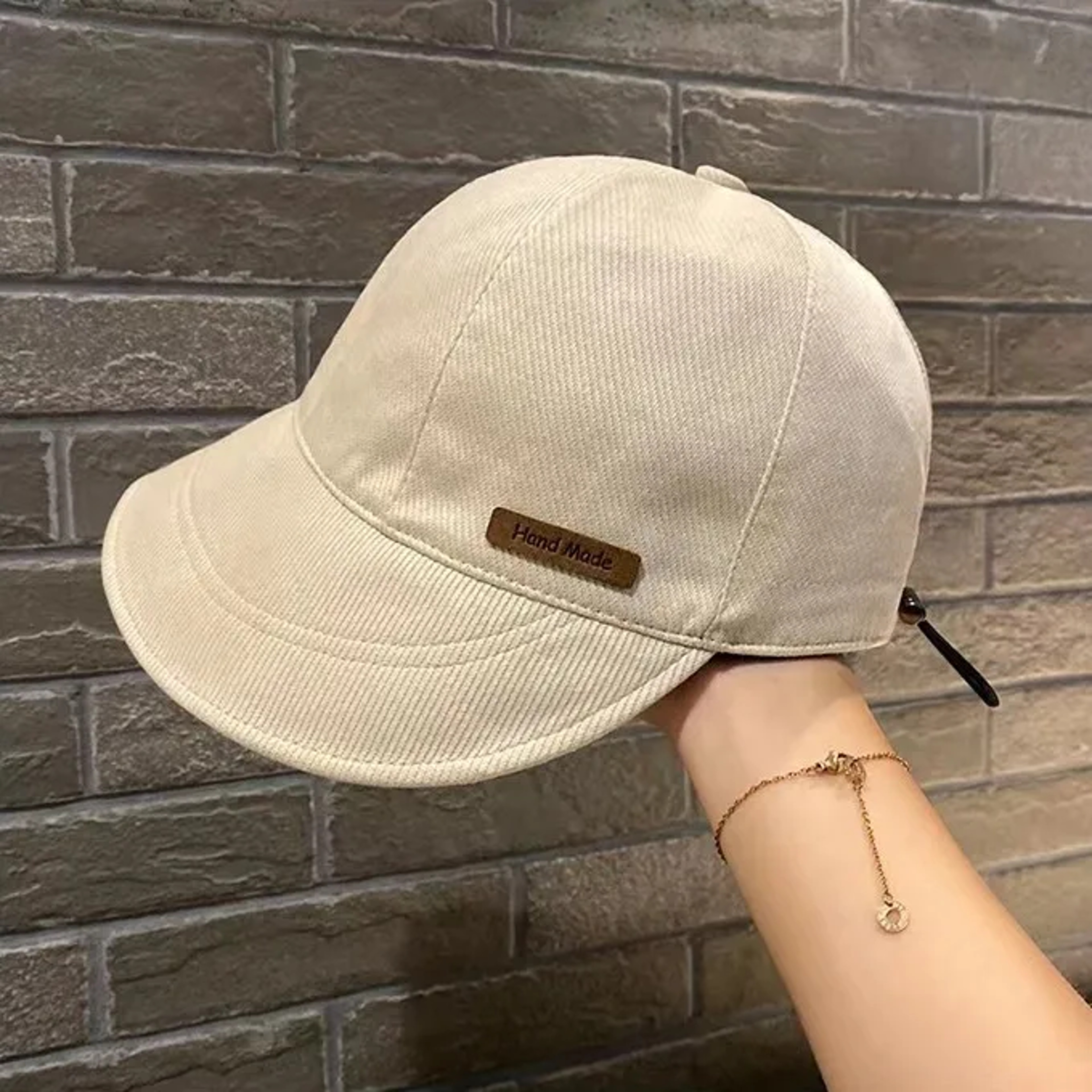 Foldable Wide Brim Sun Hat with UV Protection Adjustable Cotton Beach Hat for Women – view 8