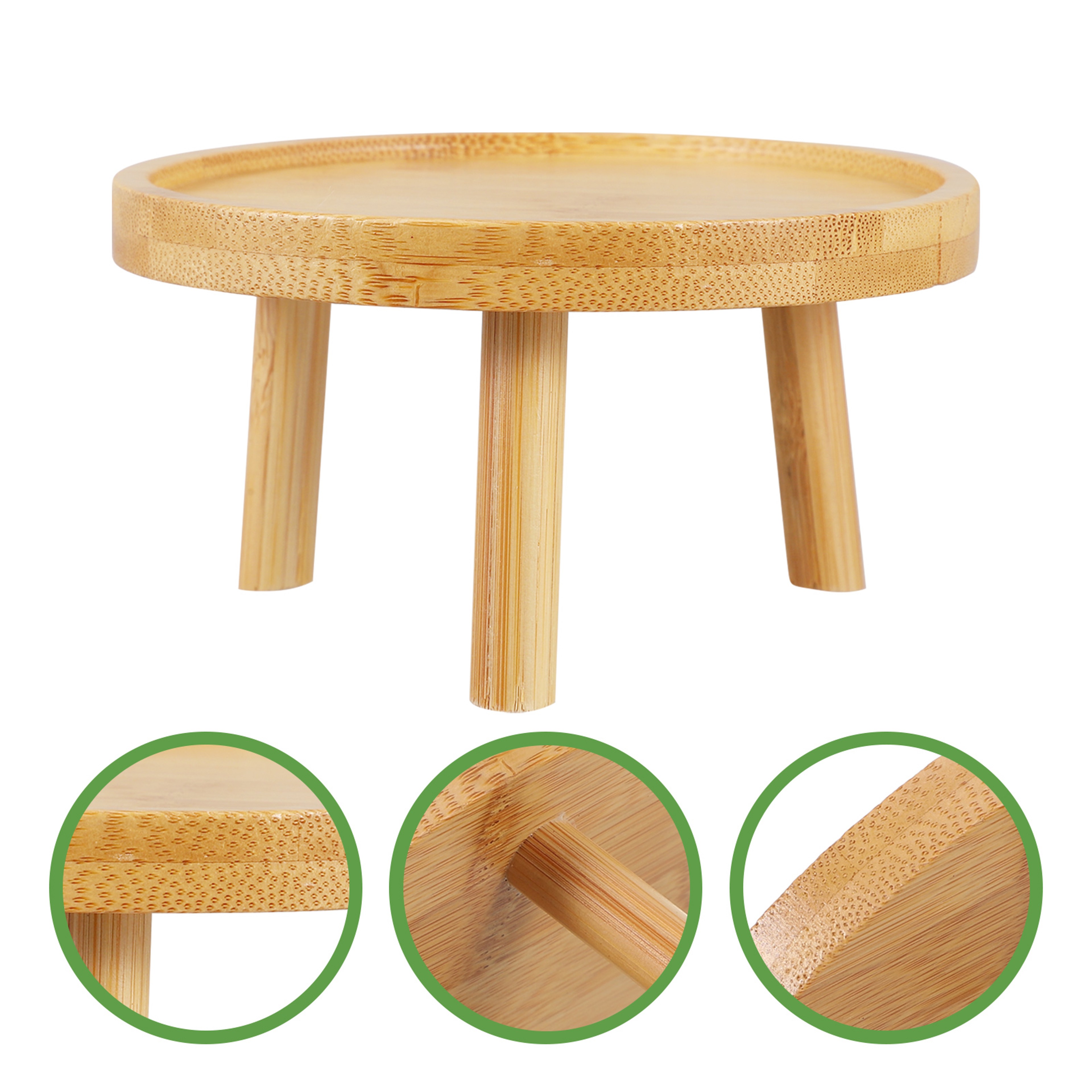 Solid Wood Plant Stand Indoor Outdoor Small Flower Pot Display Shelf – view 4