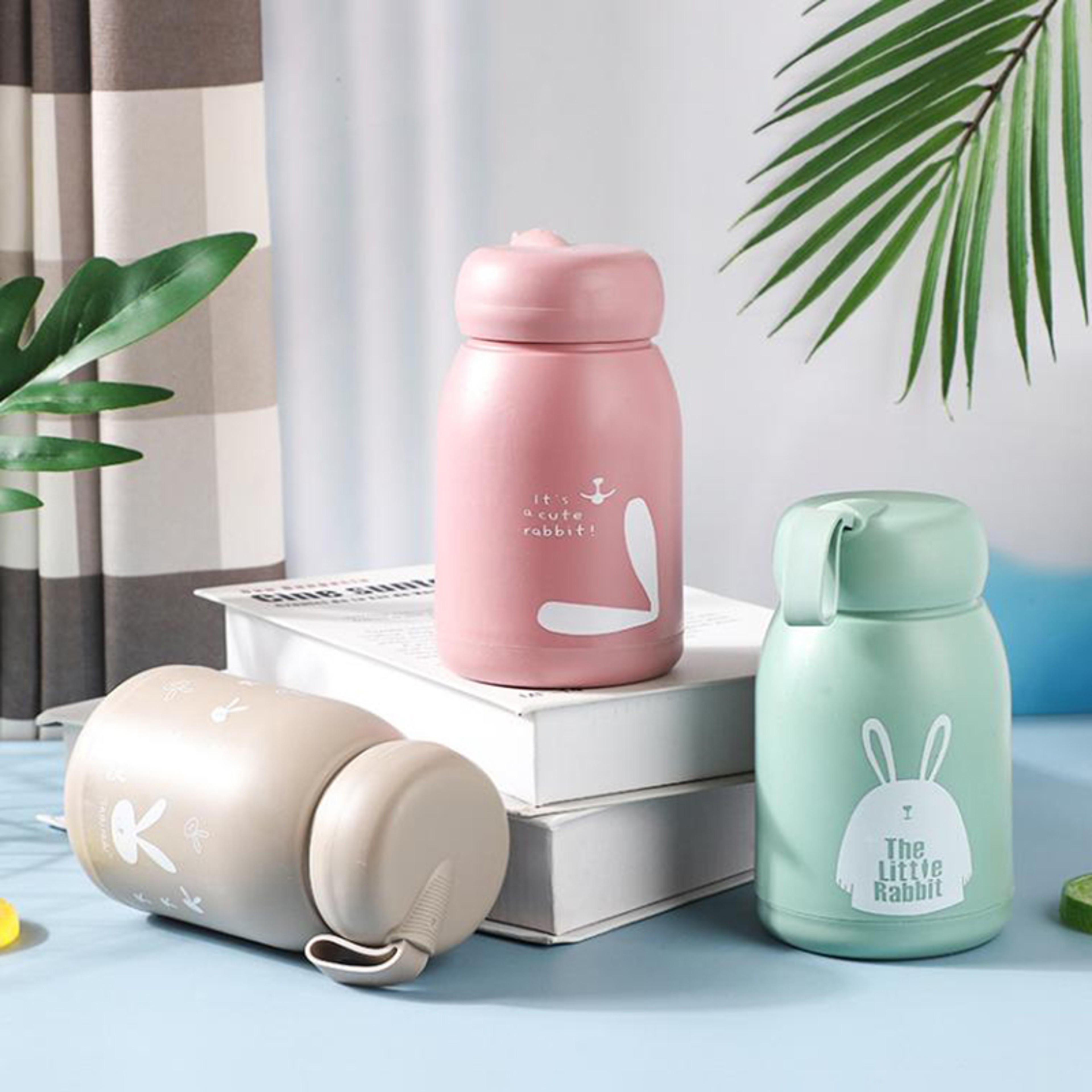 Cute Mini Thermos Bottle Stainless Steel Smart Temperature Water Bottle For Kids Girls 0