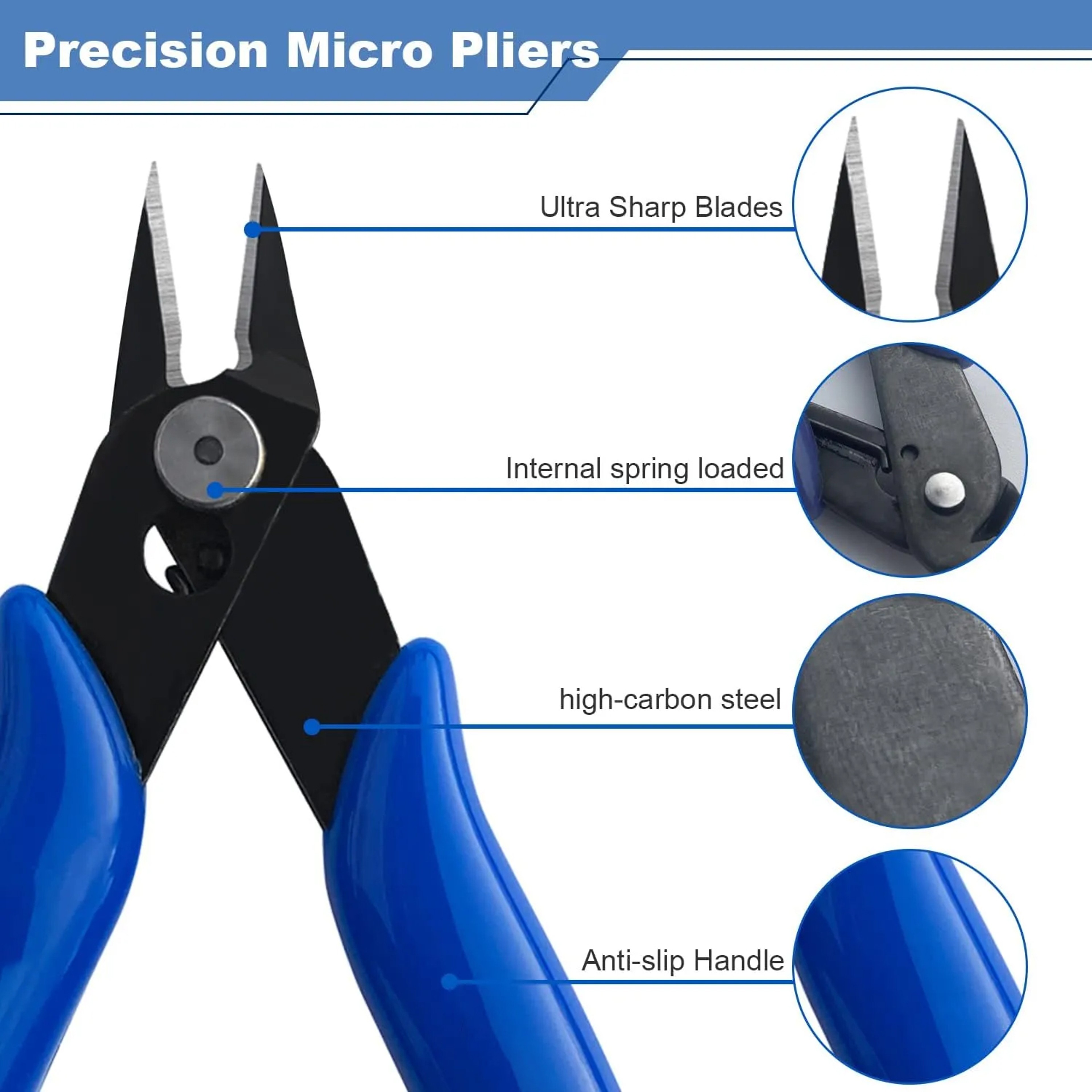 Industrial Precision Side Cutters Mini Wire Cutting Pliers For Electronics And DIY 2