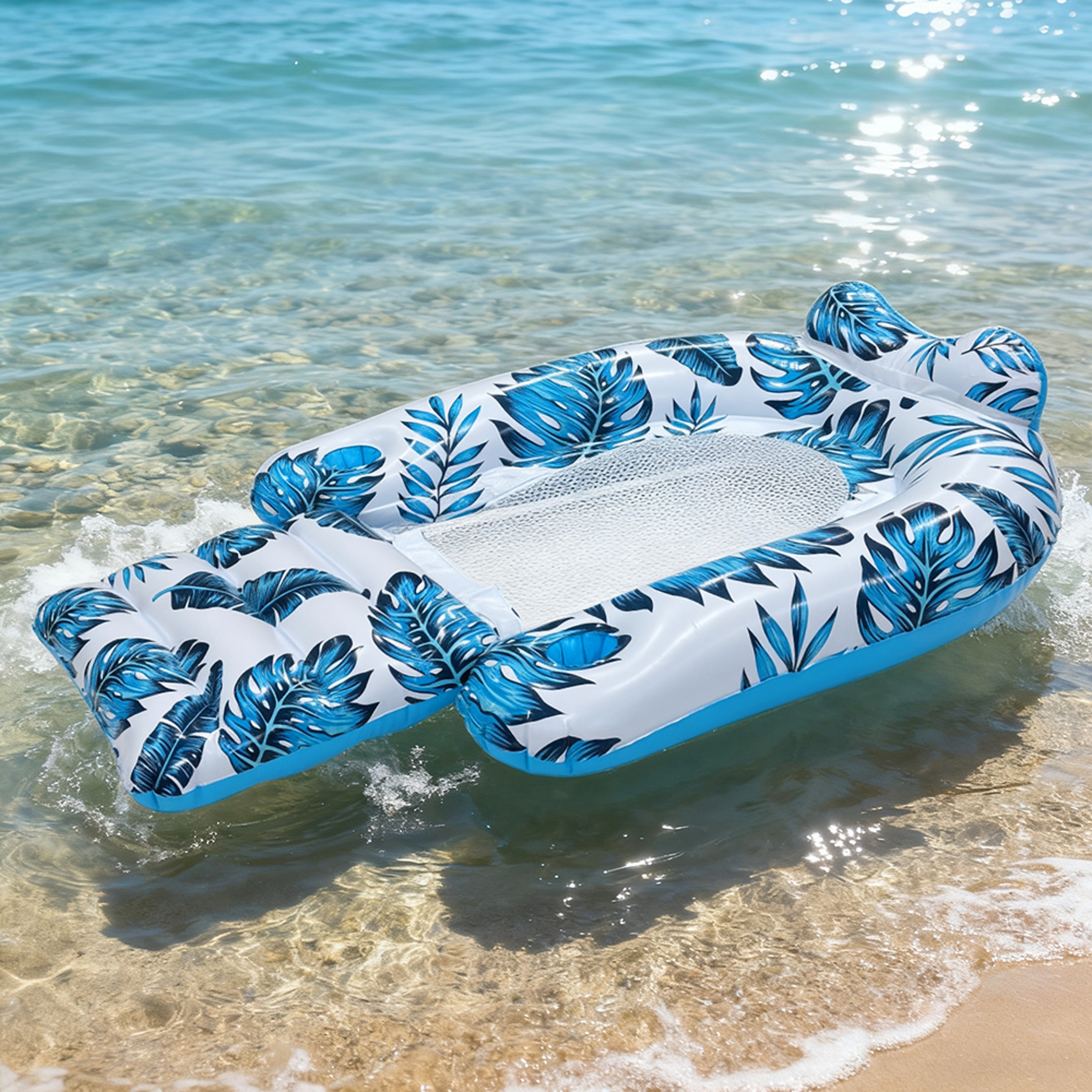 Inflatable Pool Lounge Chair Floating Seat For Beach Lake Relaxation 3