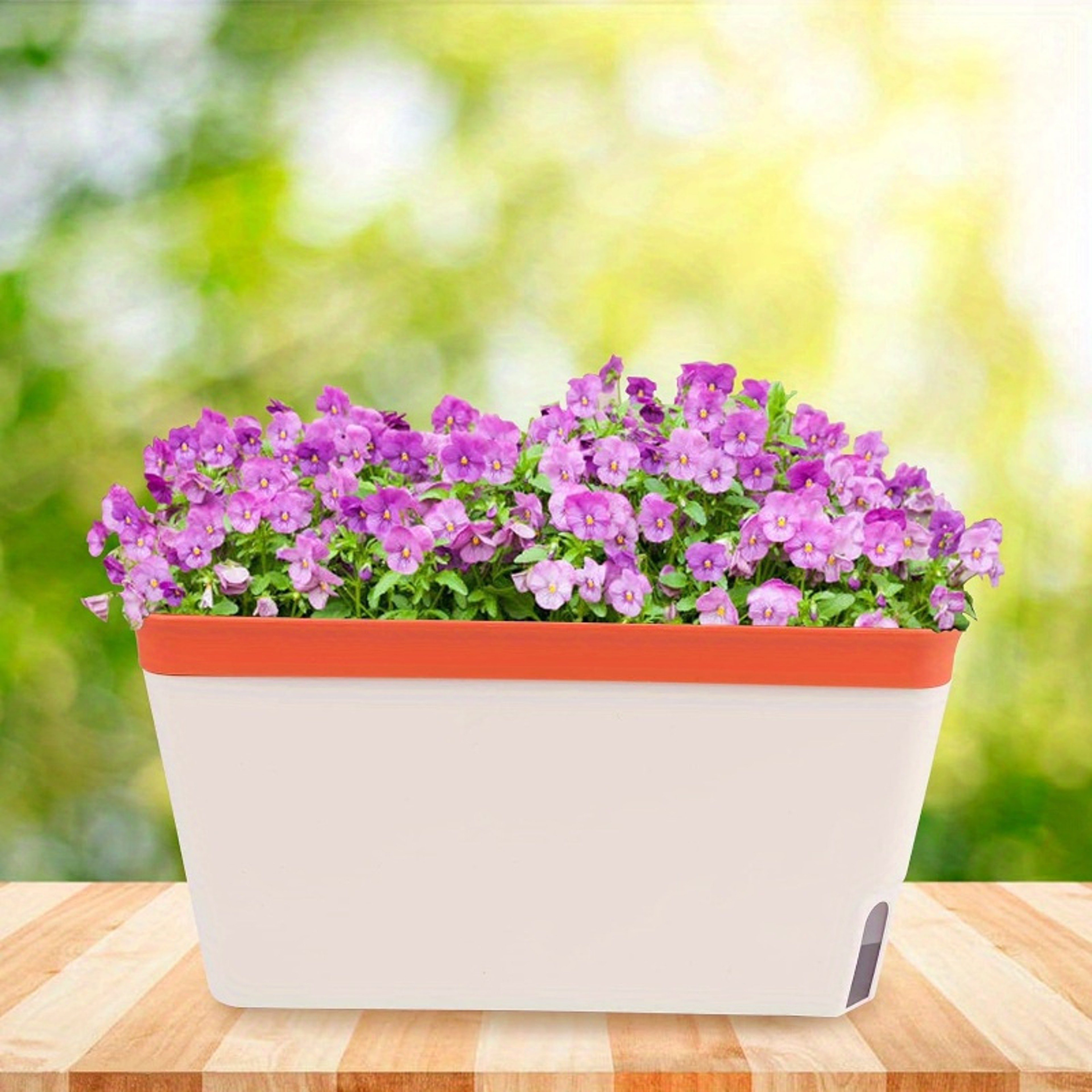 Self Watering Herb Planter Kit Indoor Windowsill Garden with Water Level Indicator – view 2