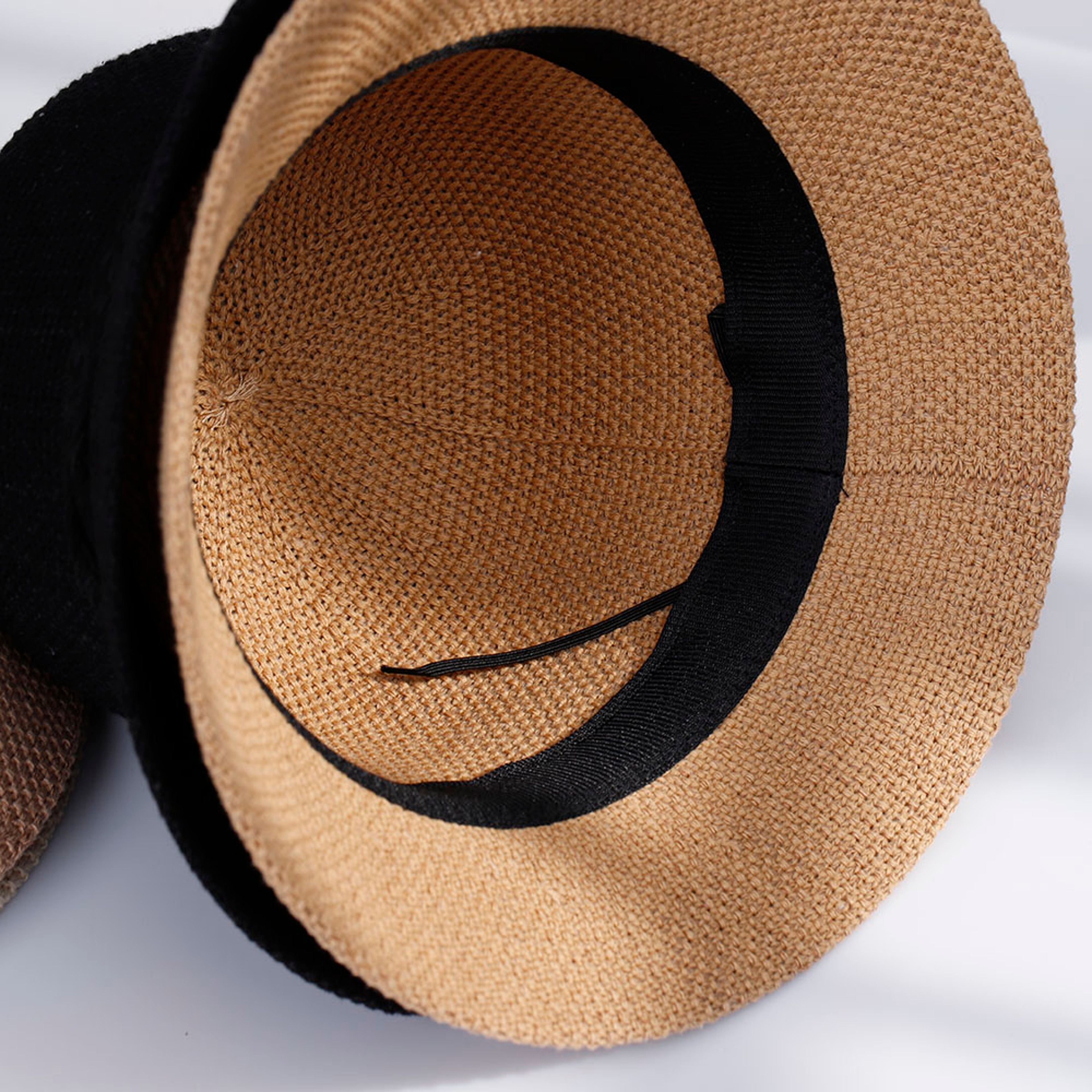 Foldable Womens Straw Sun Visor Hat UV Protection Beach Travel Cap 2