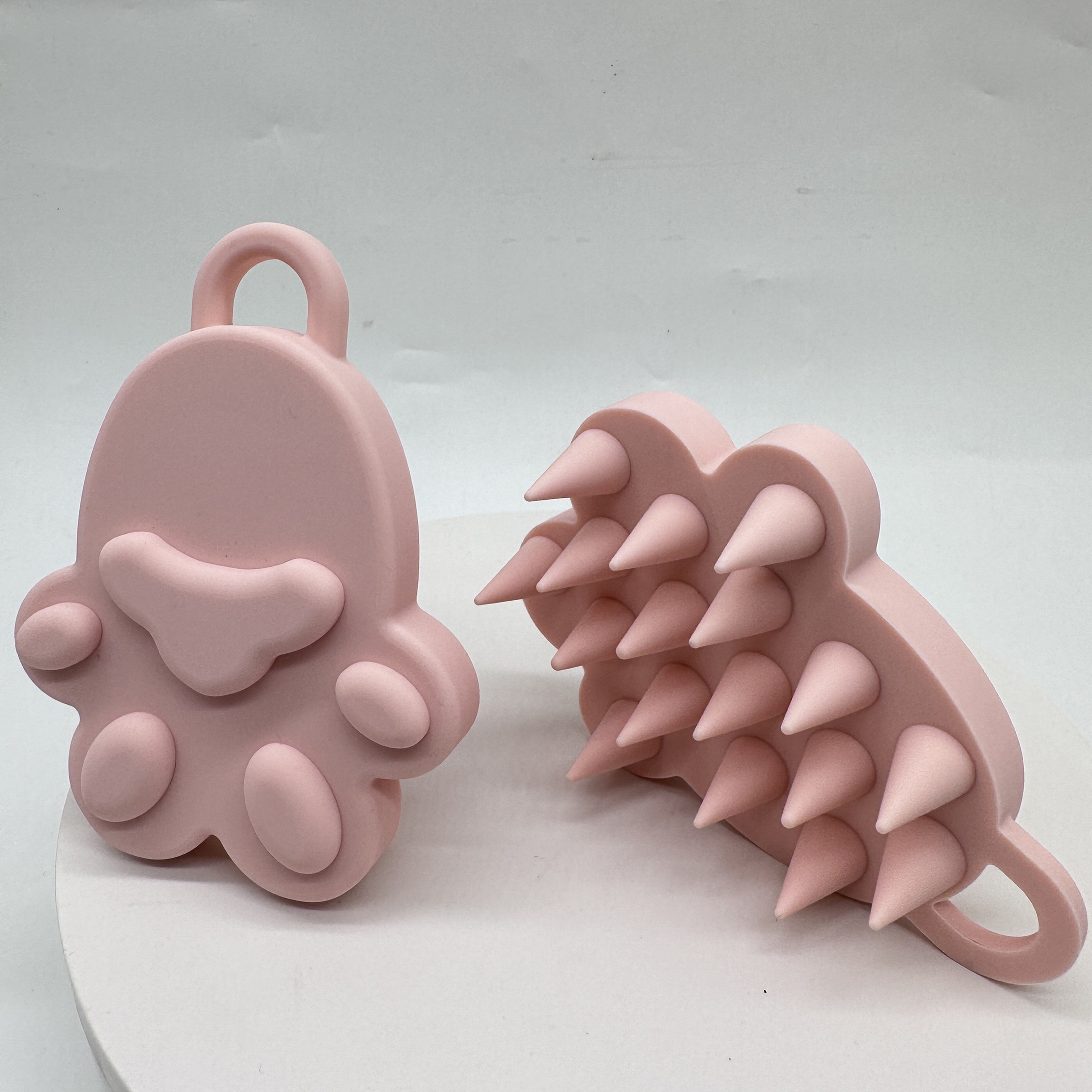 Cat Paw Silicone Scalp Massager Brush Soft Shampoo Hair Care Tool For Stress Relief 1