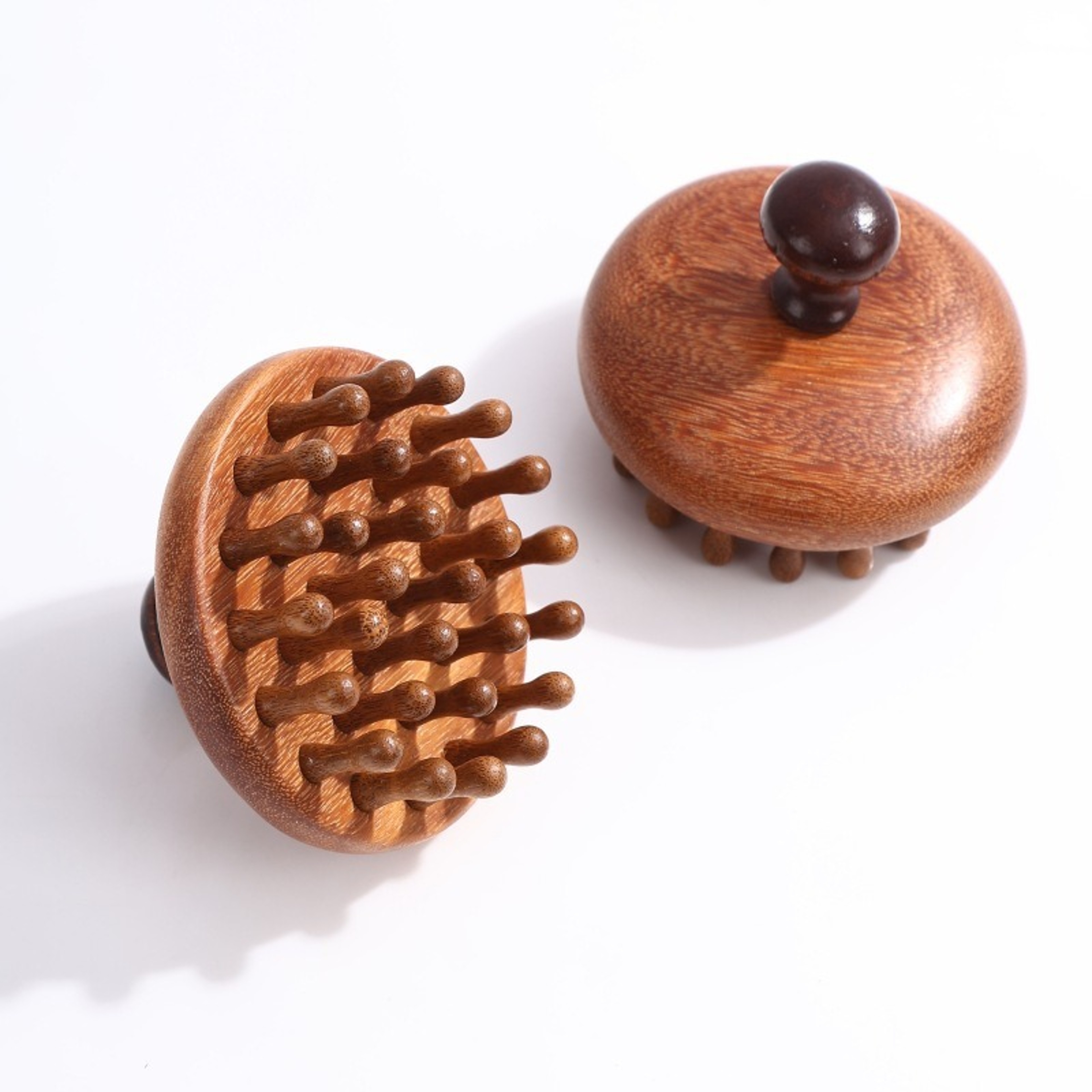 Sandalwood Scalp Massager Comb Natural Wooden Meridian Therapy Hair Brush 1